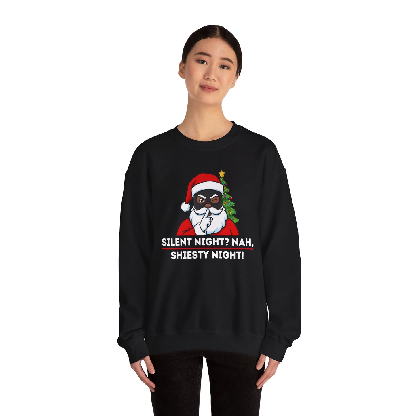Shiesty Night (Dark Tone) Unisex Ugly Christmas Sweatshirt