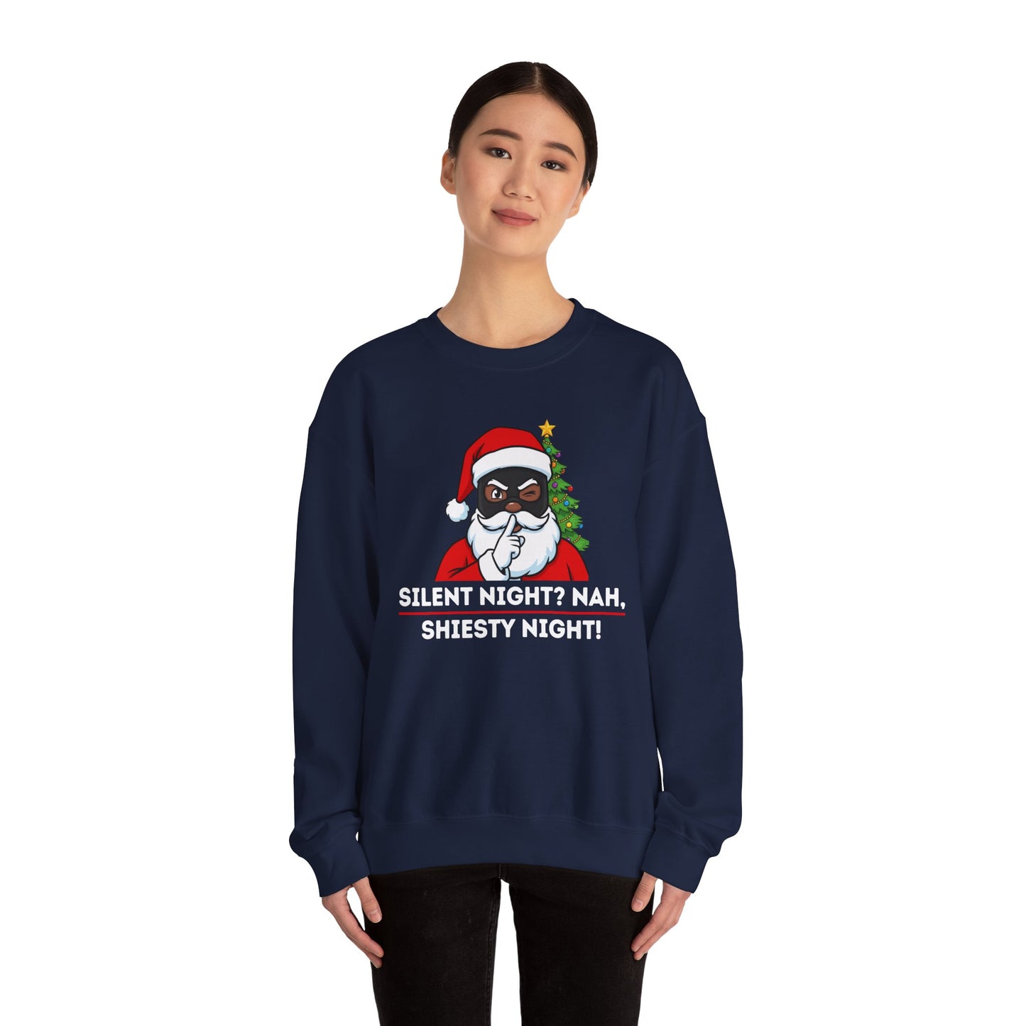 Shiesty Night (Dark Tone) Unisex Ugly Christmas Sweatshirt