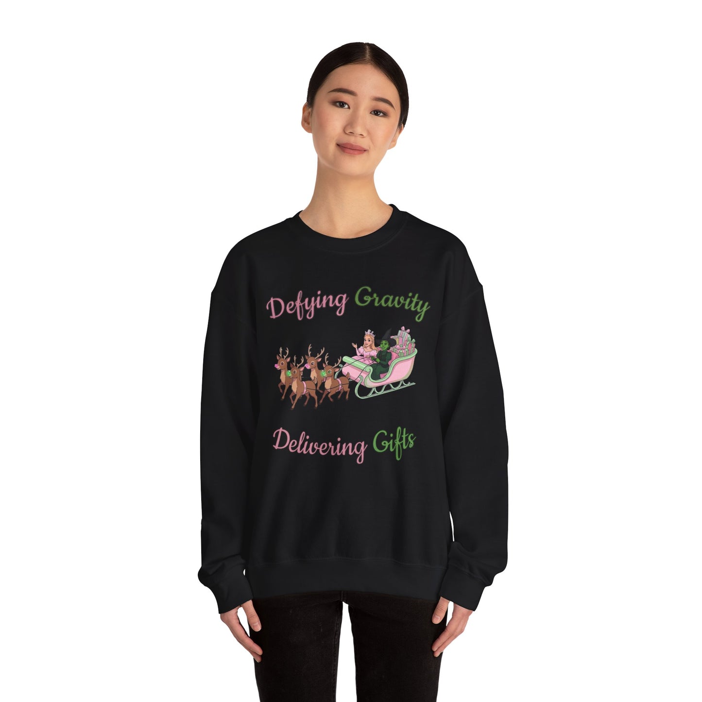 Defying Gravity Wicked Ugly Christmas Sweatshirt