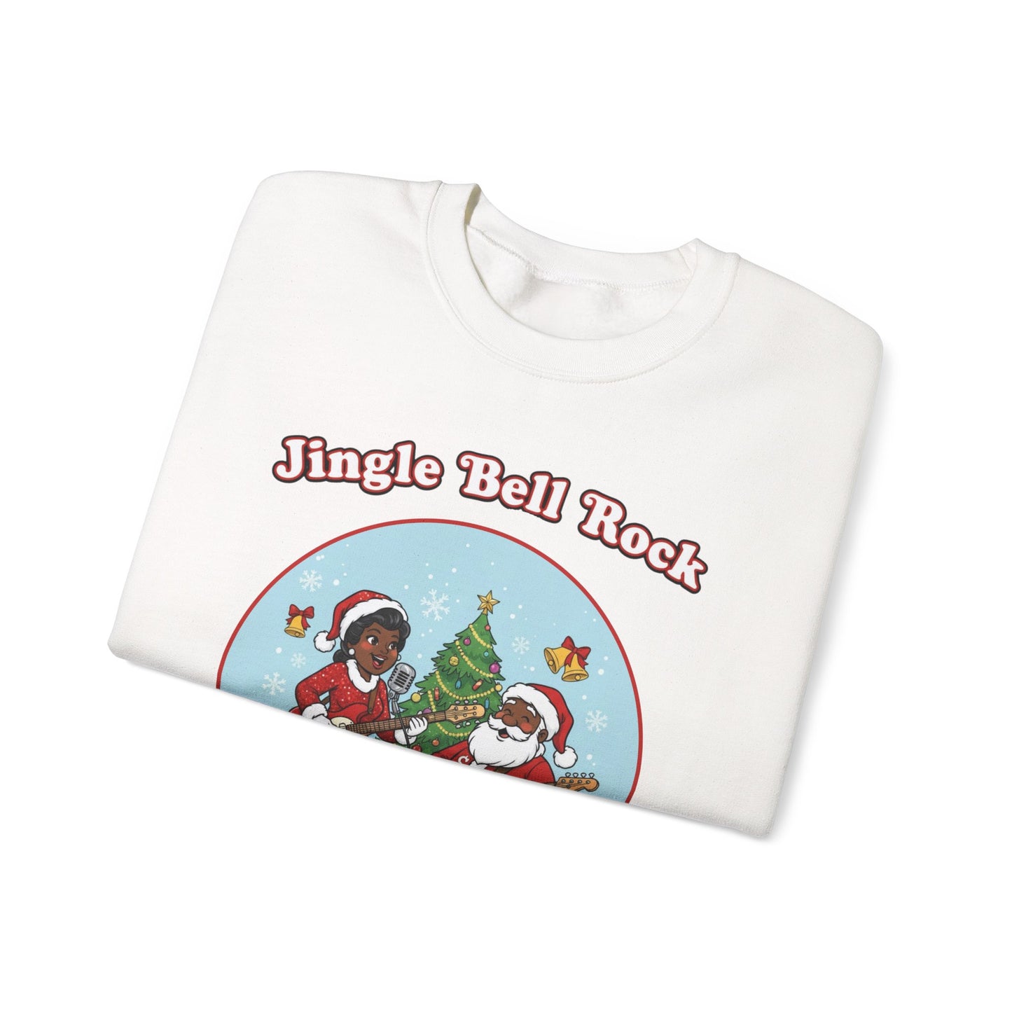Jingle Bell Rock (Dark Tone) Unisex Ugly Christmas Sweatshirt