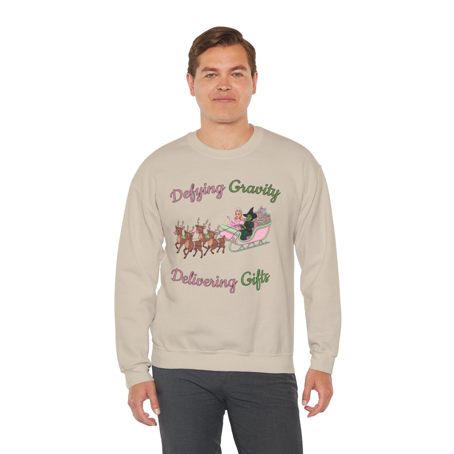 Defying Gravity Wicked Ugly Christmas Sweatshirt