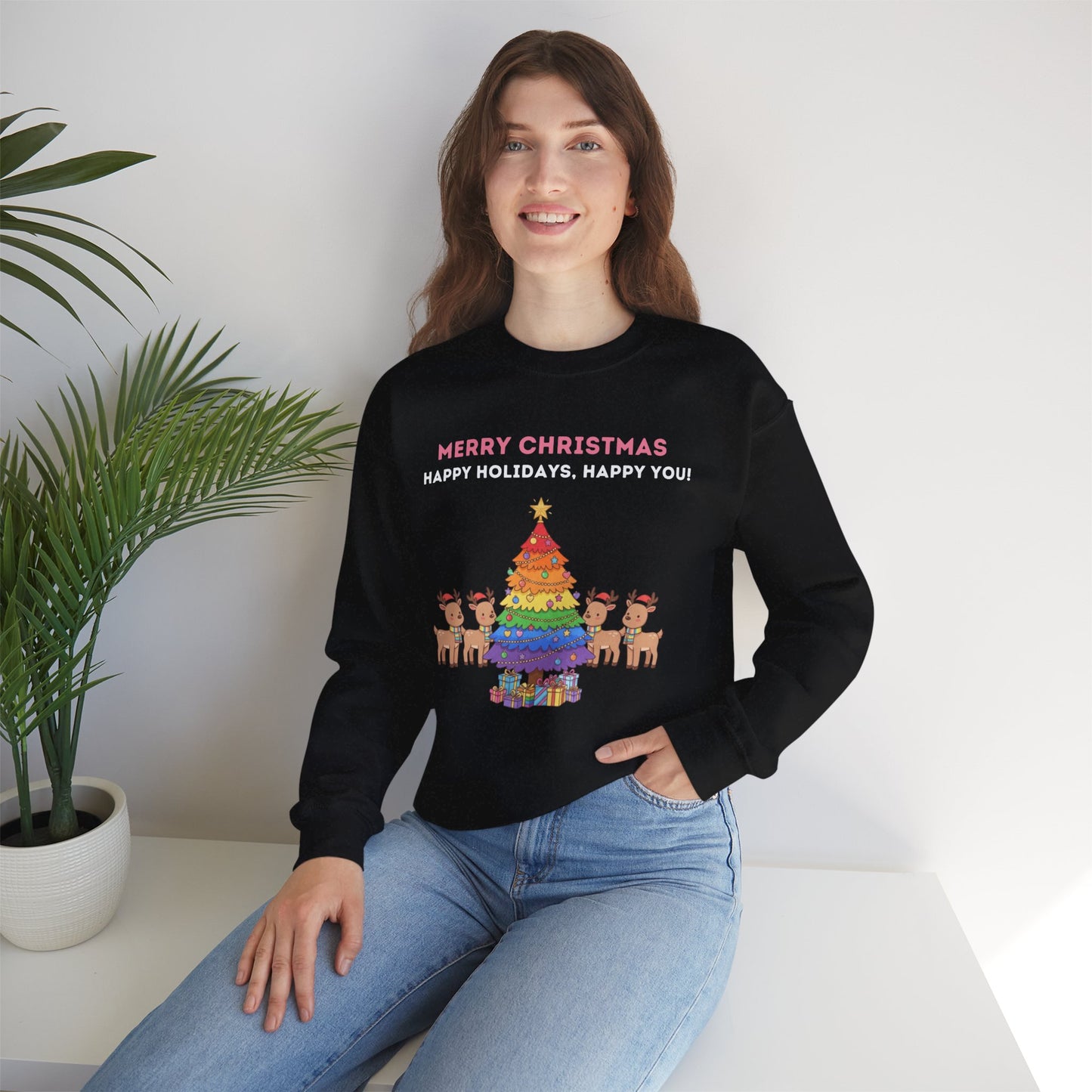 LGBTQ+ Pride Unisex Ugly Christmas Sweatshirt