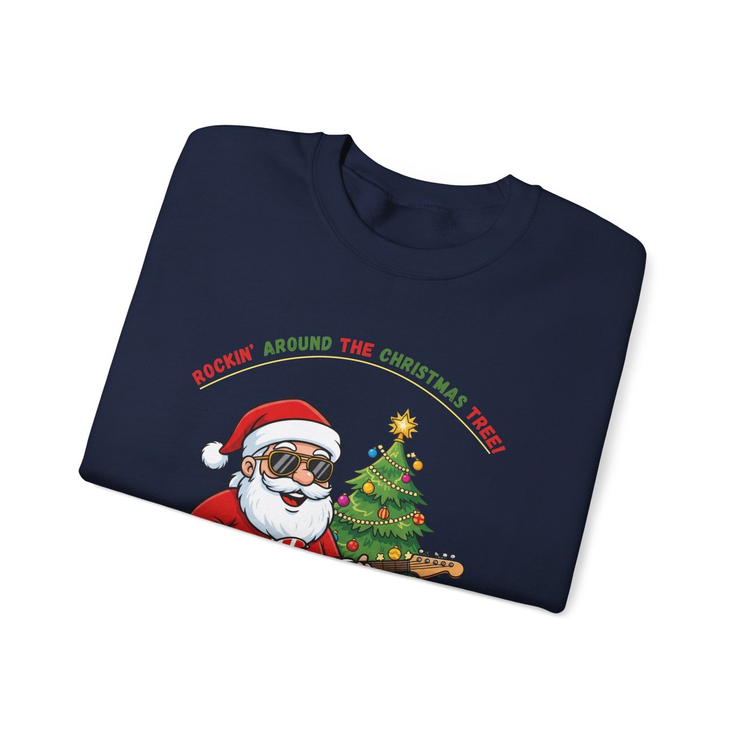 Rocking Around (Light Tone) Unisex Ugly Christmas Sweatshirt