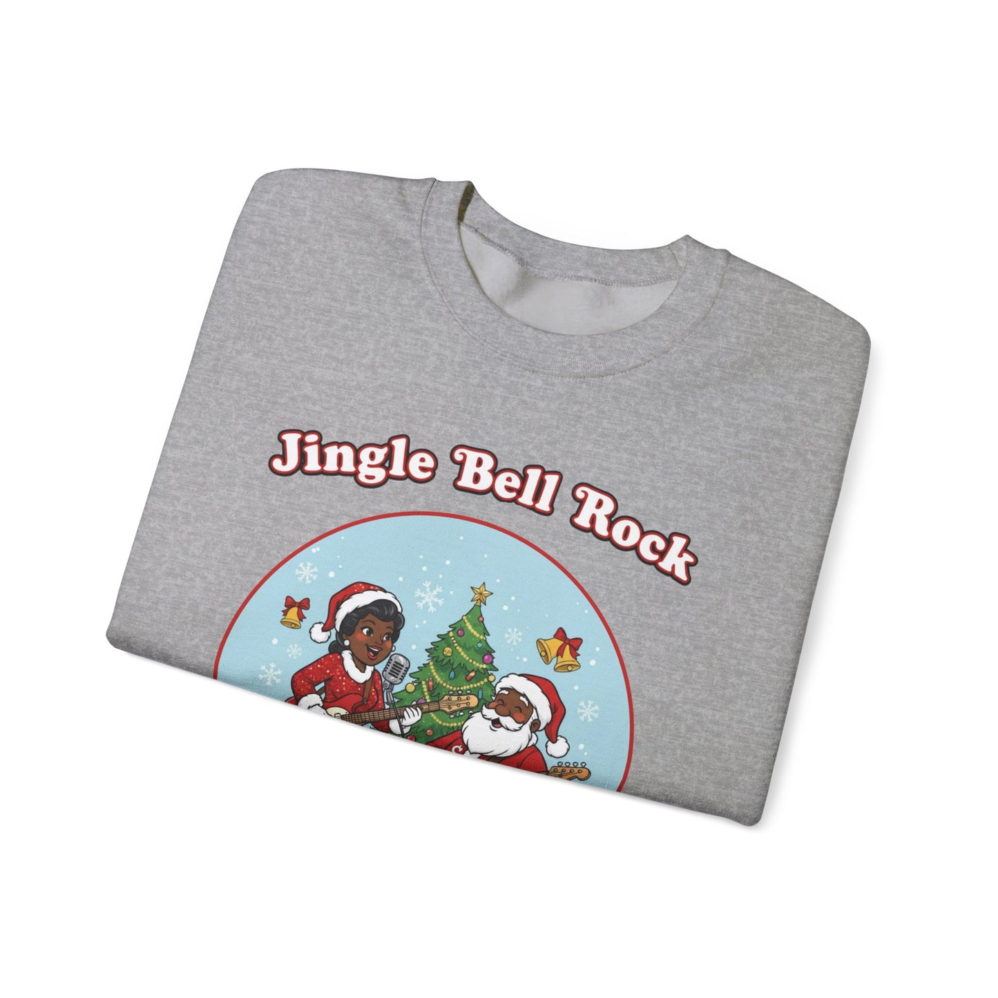 Jingle Bell Rock (Dark Tone) Unisex Ugly Christmas Sweatshirt
