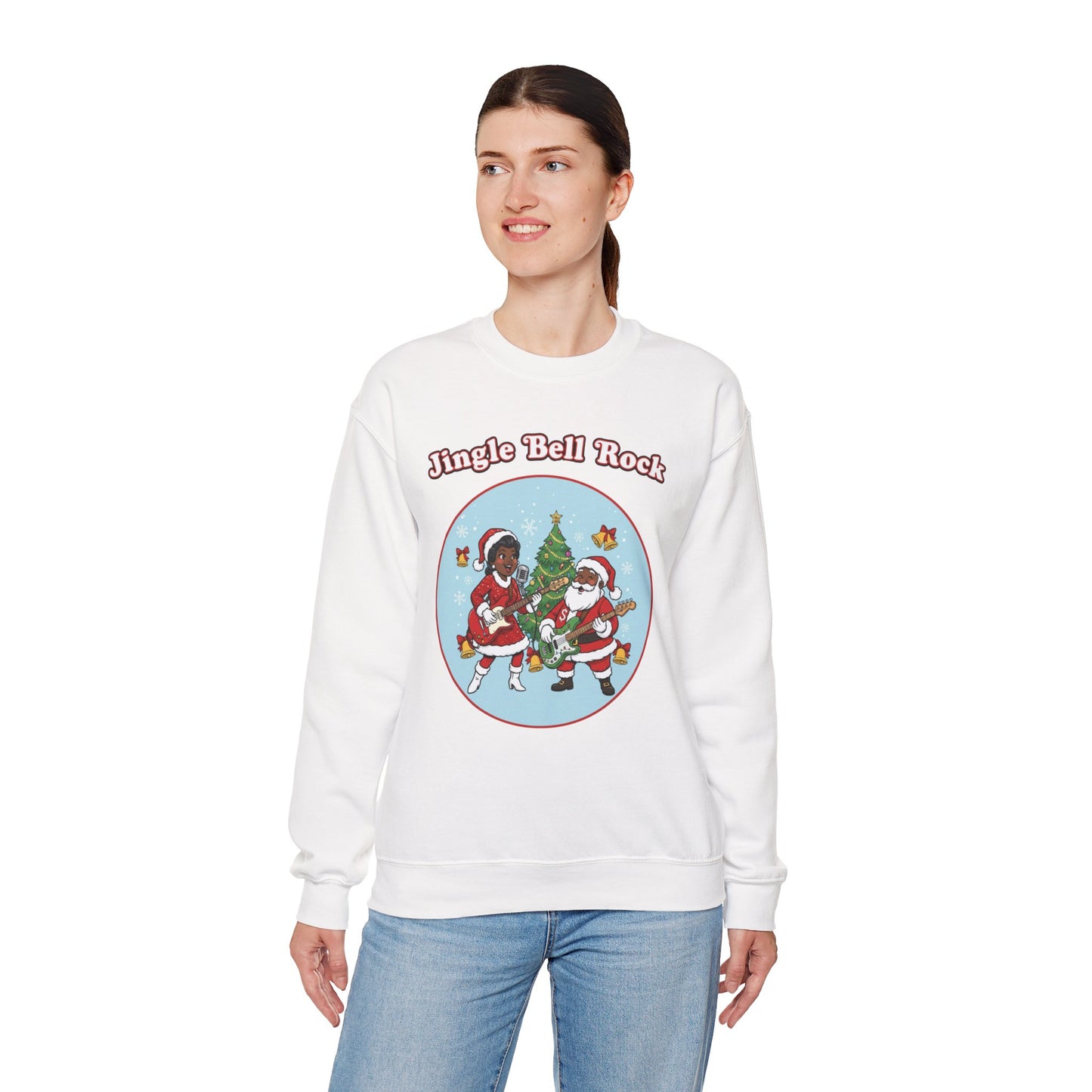 Jingle Bell Rock (Dark Tone) Unisex Ugly Christmas Sweatshirt