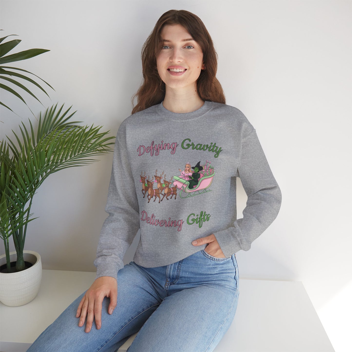 Defying Gravity Wicked Ugly Christmas Sweatshirt