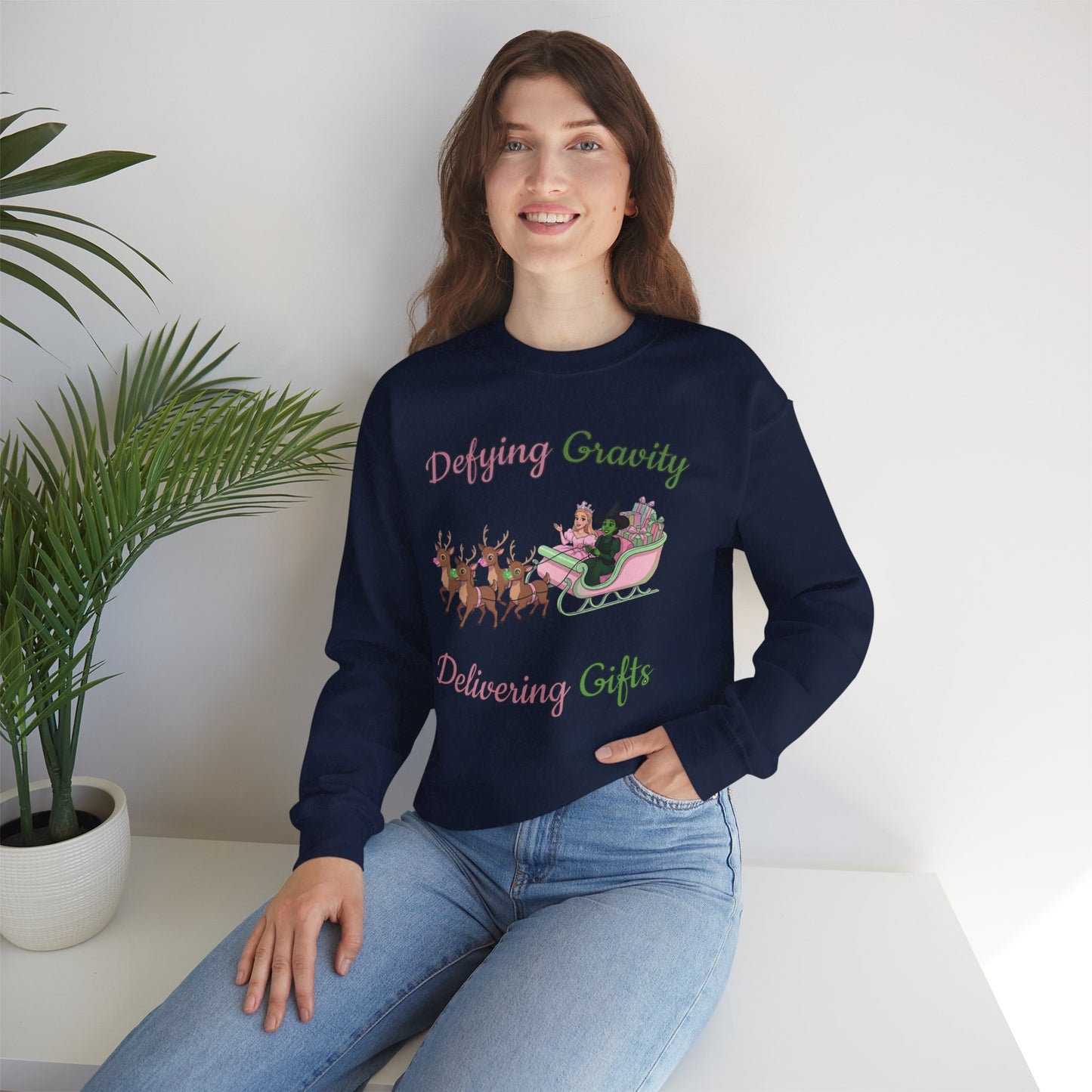 Defying Gravity Wicked Ugly Christmas Sweatshirt