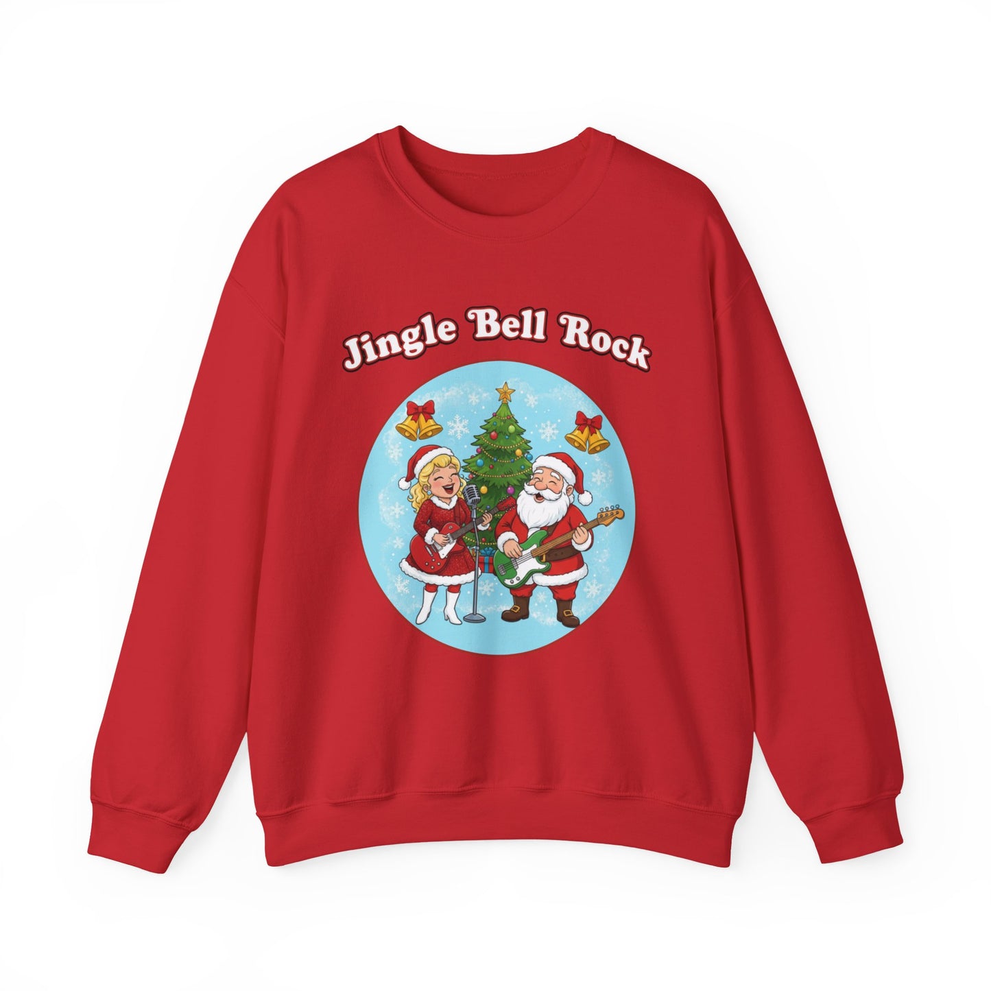 Jingle Bell Rock (Light Tone) Unisex Ugly Christmas Sweatshirt
