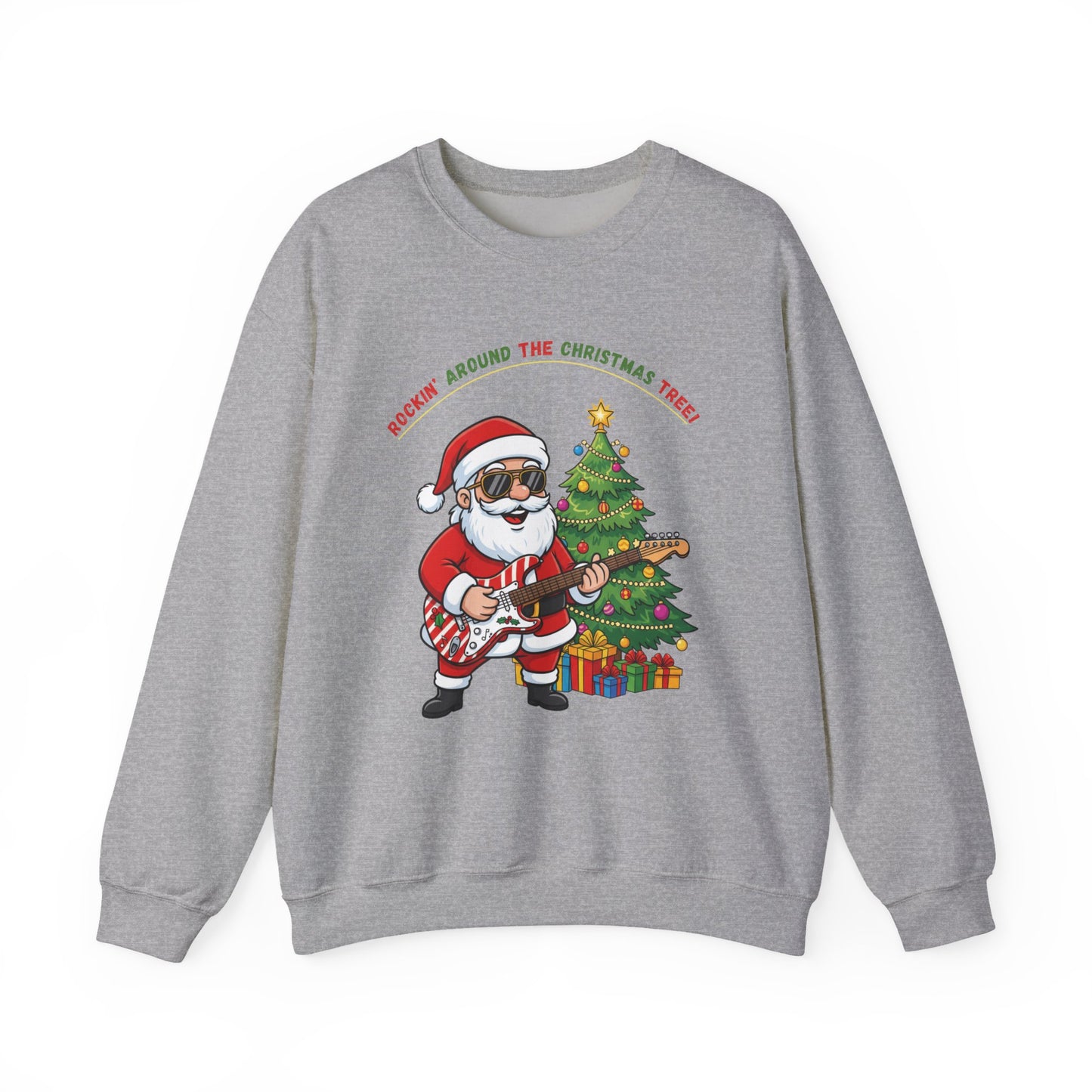 Rocking Around (Light Tone) Unisex Ugly Christmas Sweatshirt