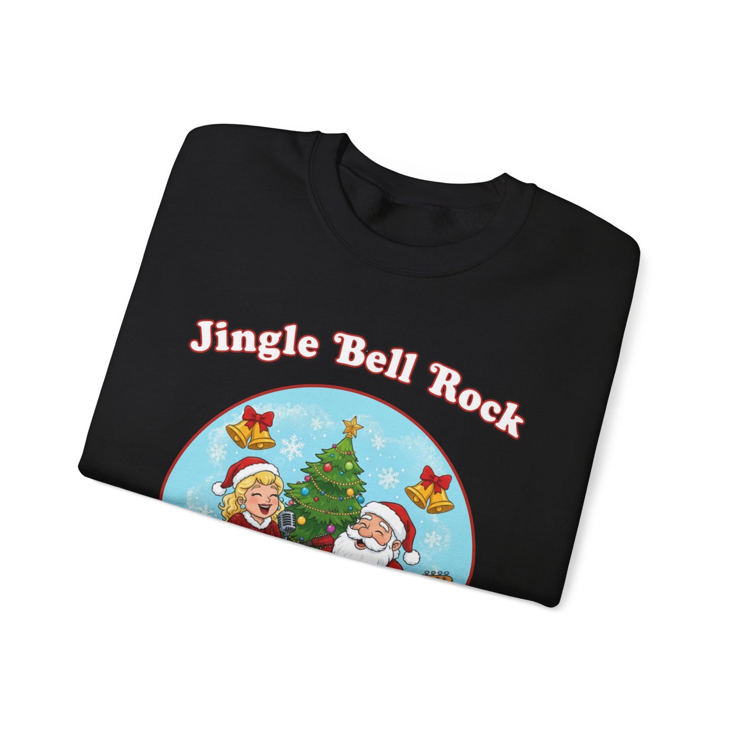Jingle Bell Rock (Light Tone) Unisex Ugly Christmas Sweatshirt
