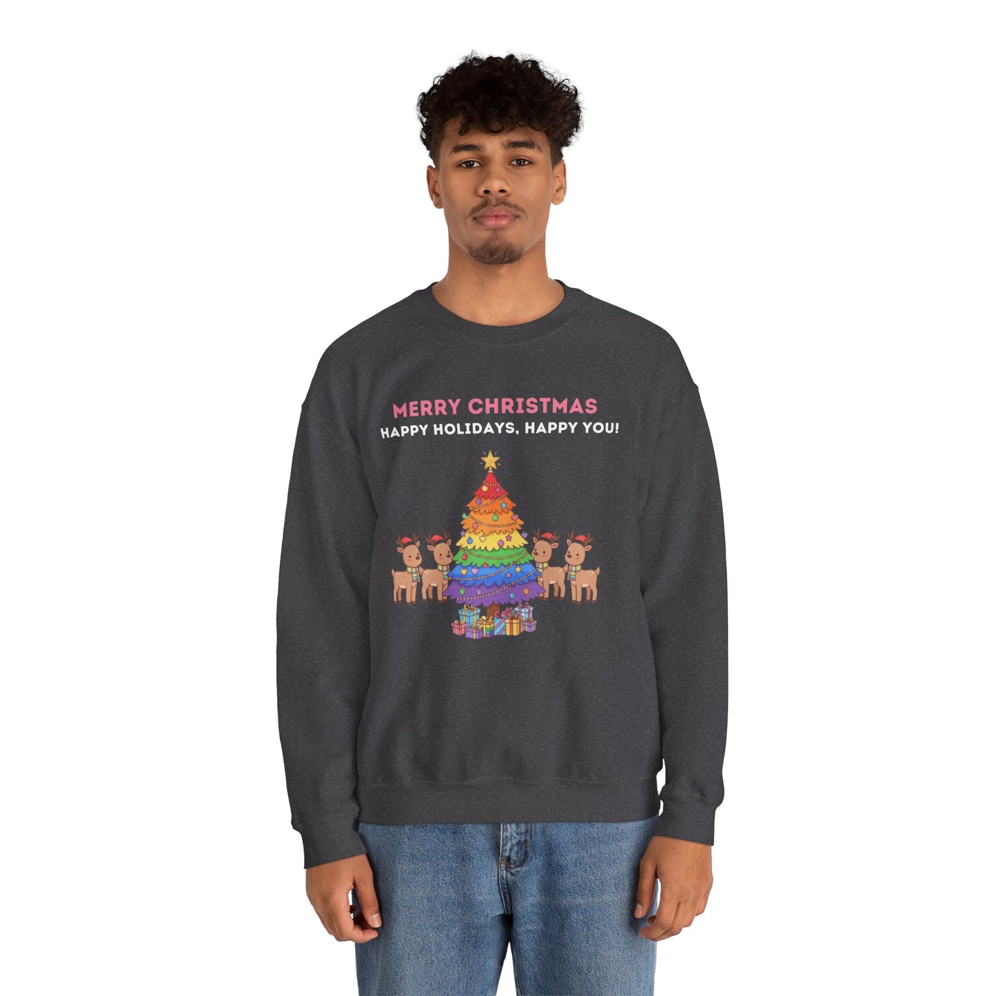 LGBTQ+ Pride Unisex Ugly Christmas Sweatshirt