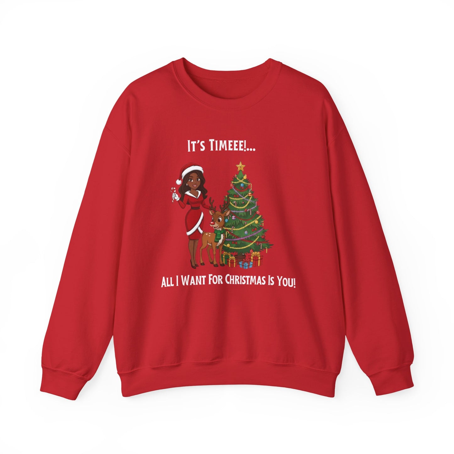 All I Want For Christmas (Dark Tone) Unisex Ugly Christmas Sweatshirt