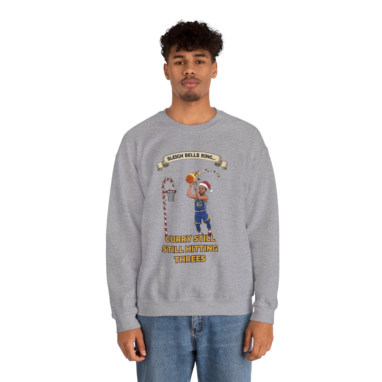 Steph Curry "Still Hitting Threes" Christmas Sweatshirt