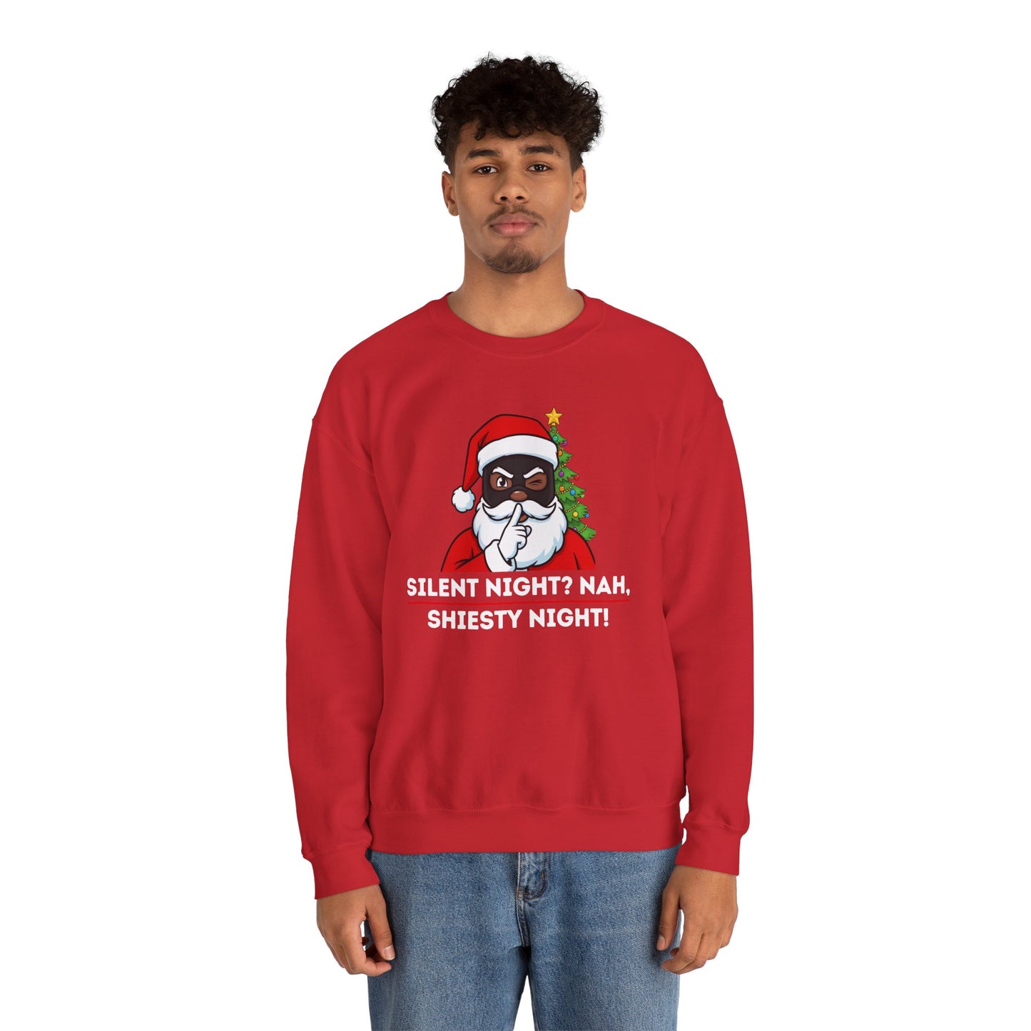 Shiesty Night (Dark Tone) Unisex Ugly Christmas Sweatshirt