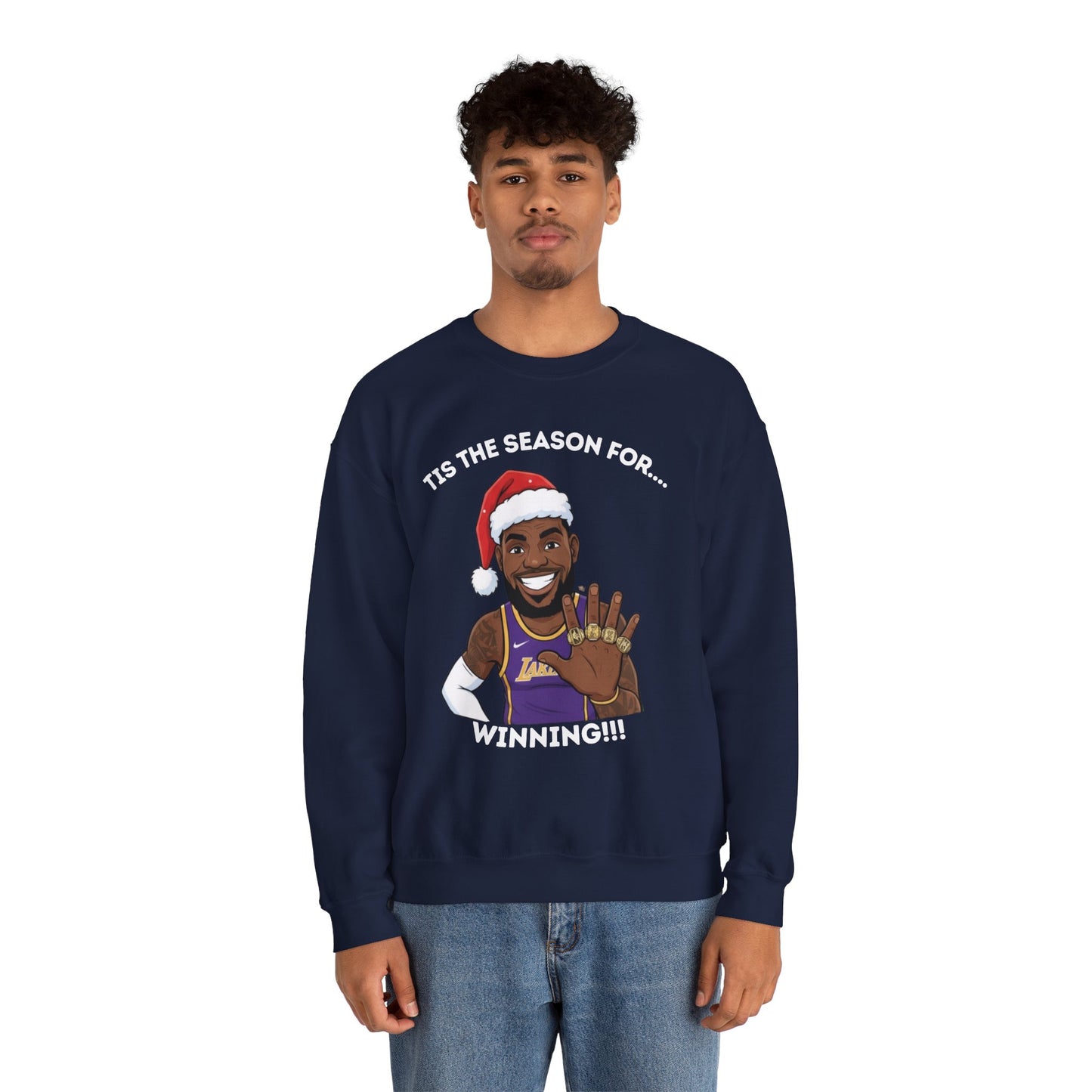 Lebron James Winning Ugly Christmas Sweatshirt