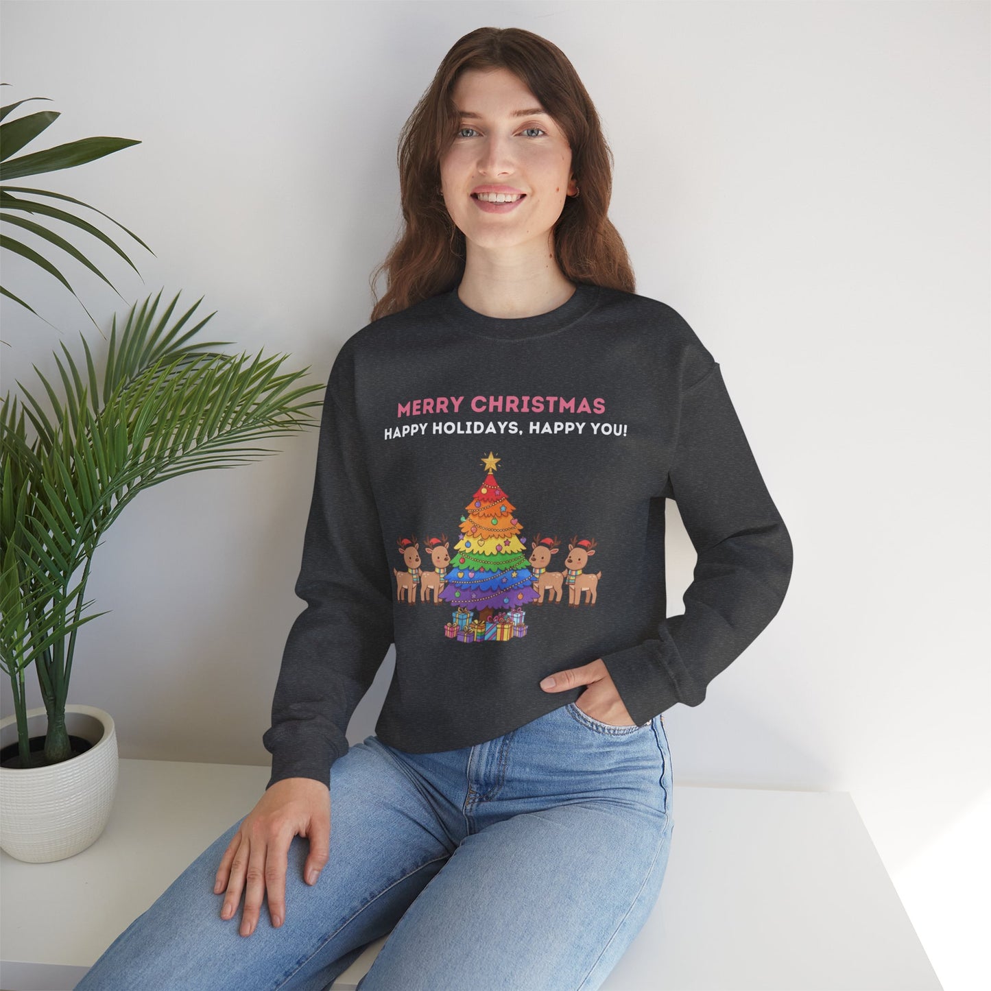 LGBTQ+ Pride Unisex Ugly Christmas Sweatshirt