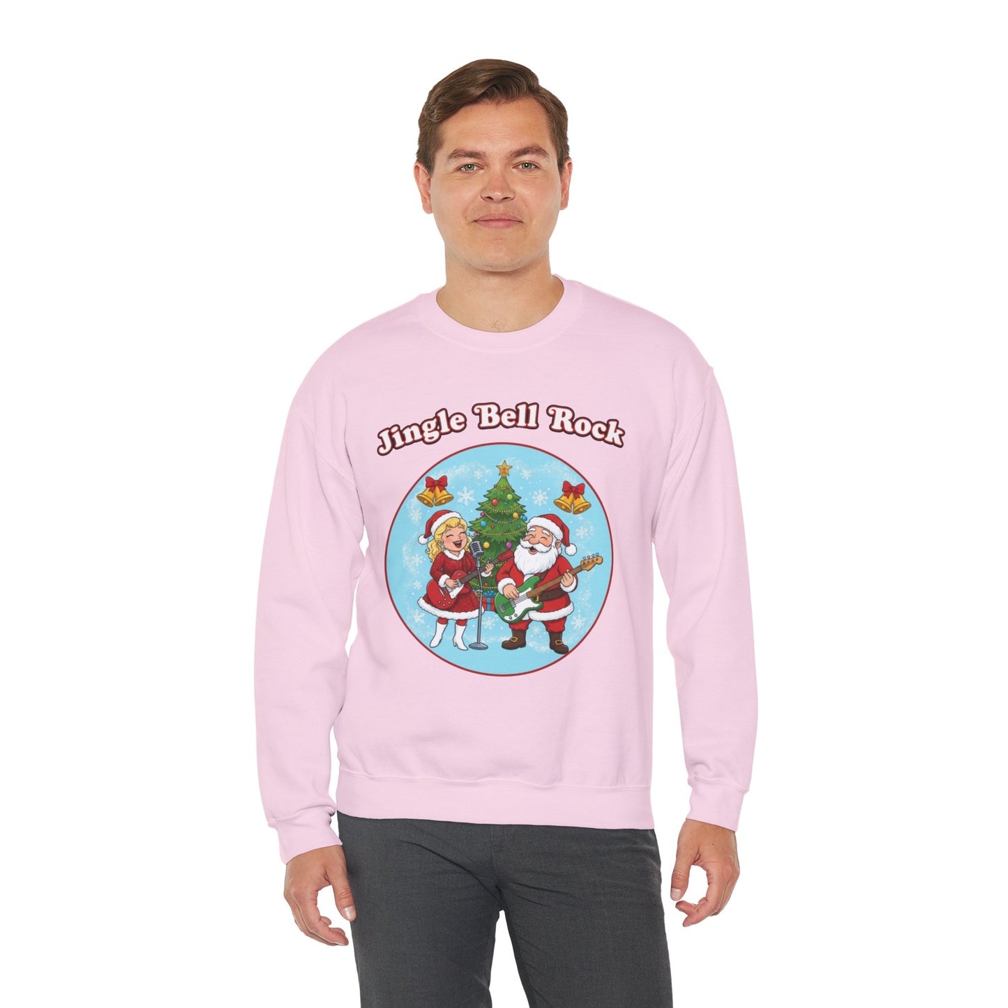 Jingle Bell Rock (Light Tone) Unisex Ugly Christmas Sweatshirt