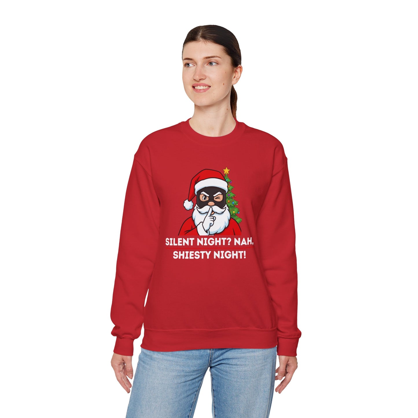 Shiesty Night (Light Tone) Unisex Ugly Christmas Sweatshirt