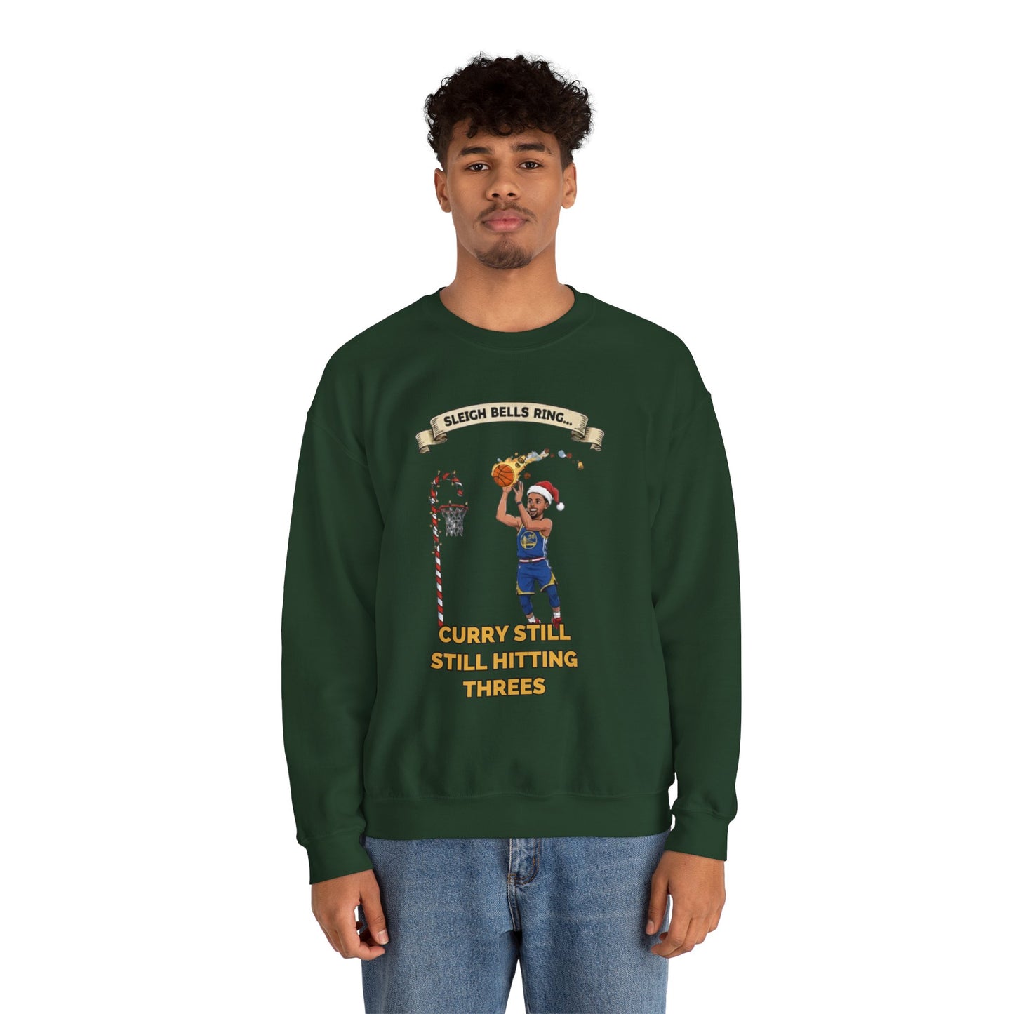 Steph Curry "Still Hitting Threes" Christmas Sweatshirt