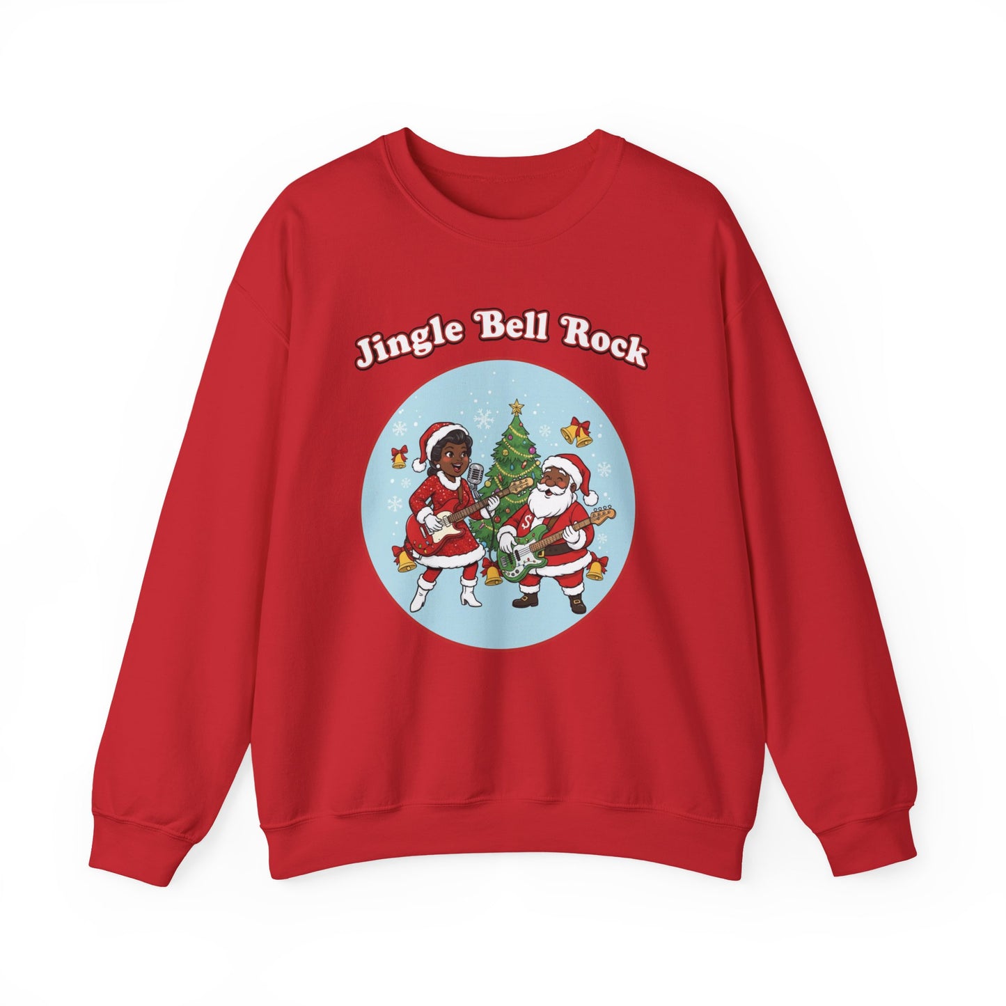 Jingle Bell Rock (Dark Tone) Unisex Ugly Christmas Sweatshirt