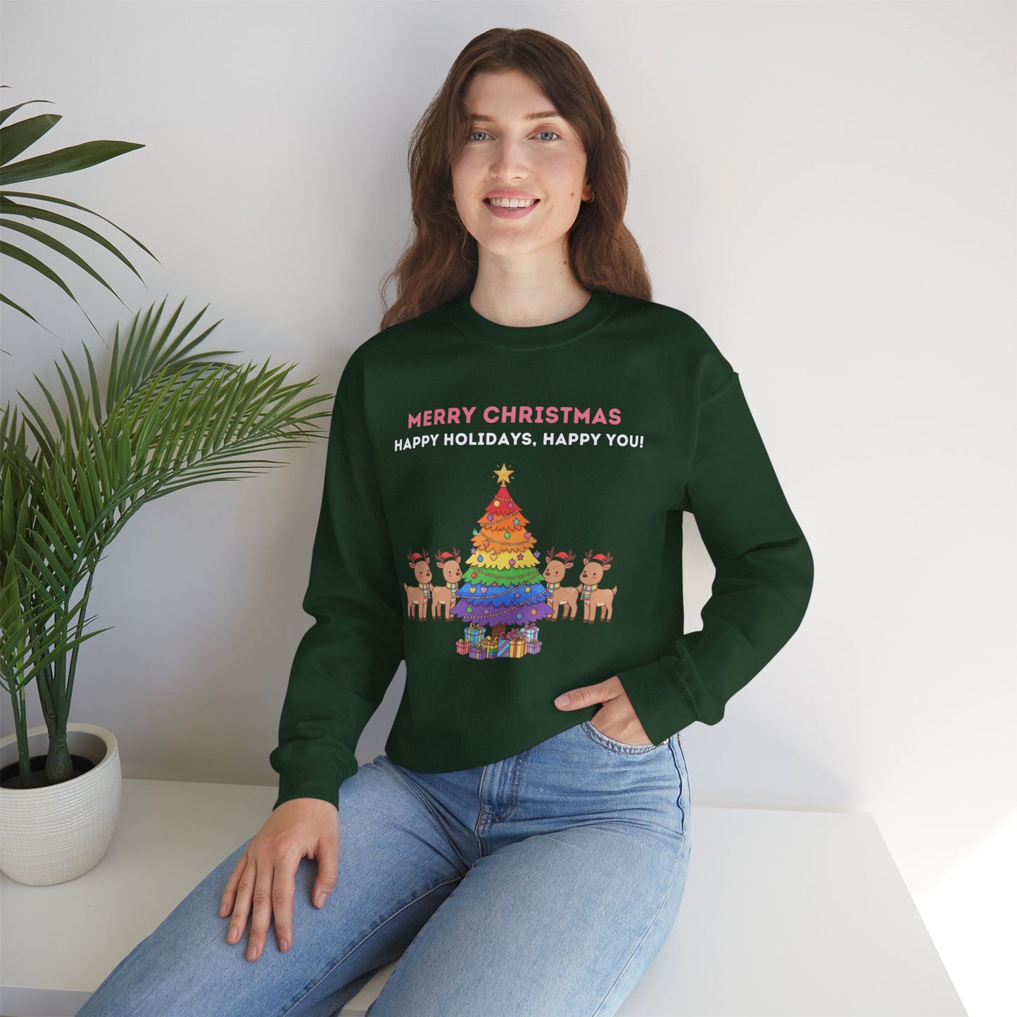 LGBTQ+ Pride Unisex Ugly Christmas Sweatshirt
