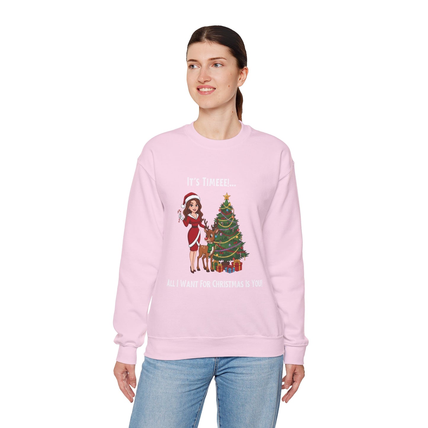 All I Want For Christmas (Light Tone) Unisex Ugly Sweatshirt