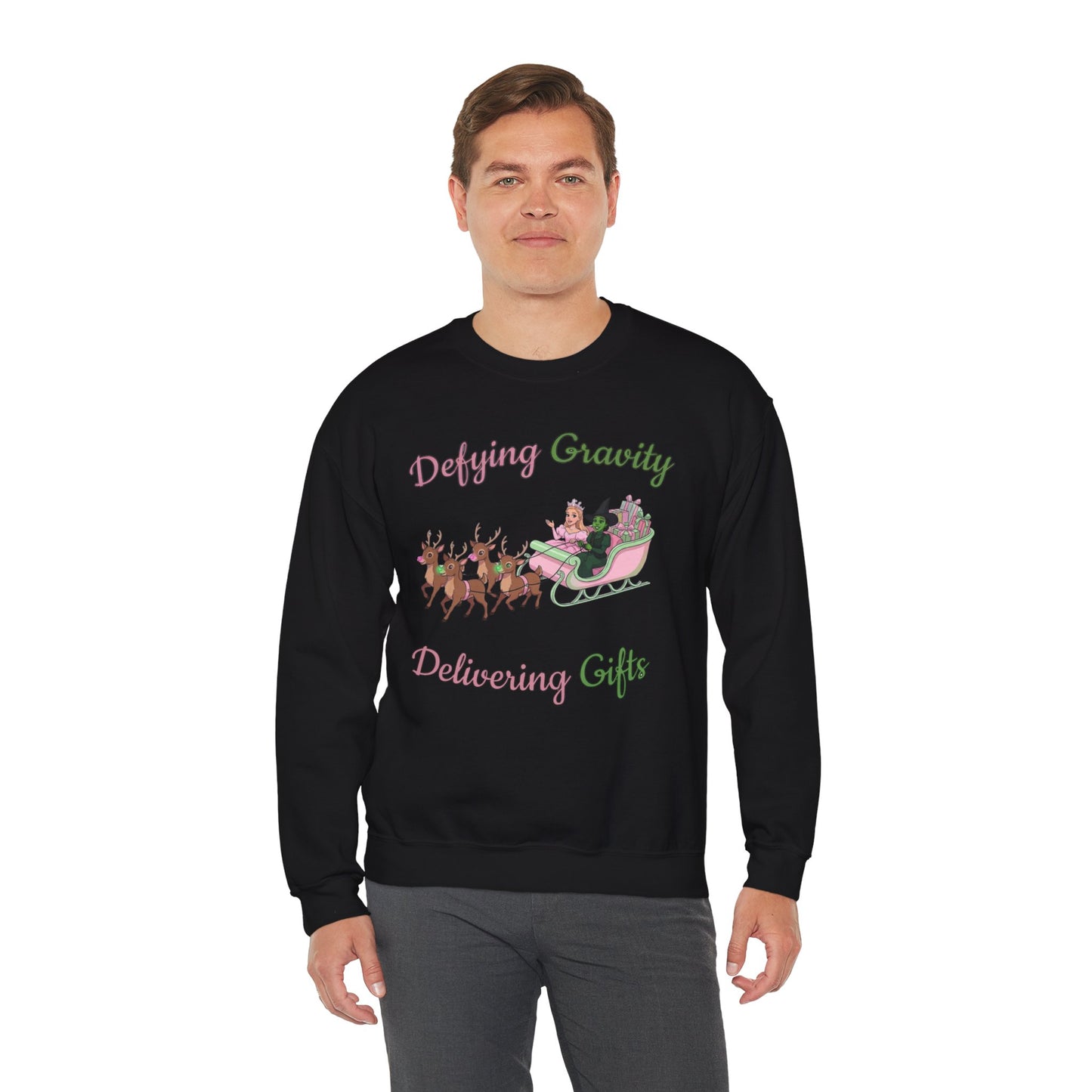 Defying Gravity Wicked Ugly Christmas Sweatshirt