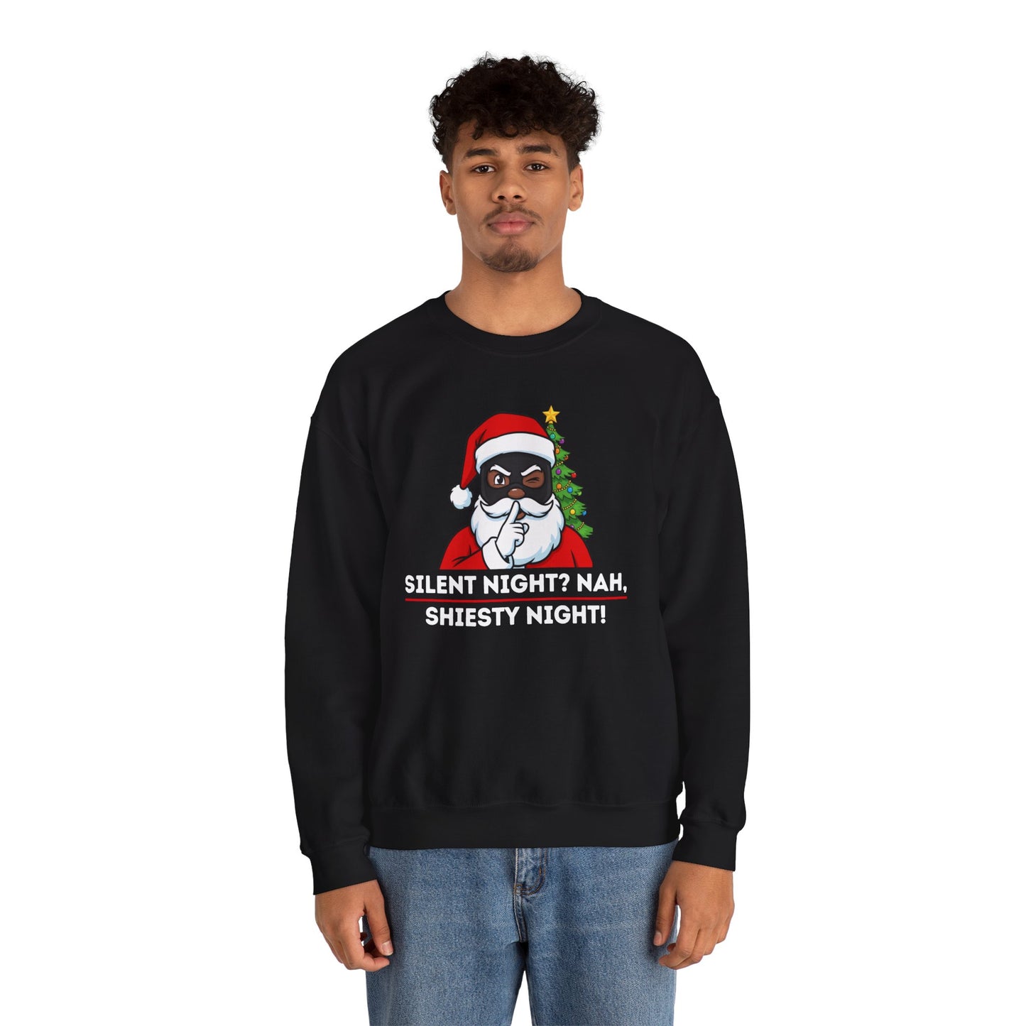 Shiesty Night (Dark Tone) Unisex Ugly Christmas Sweatshirt