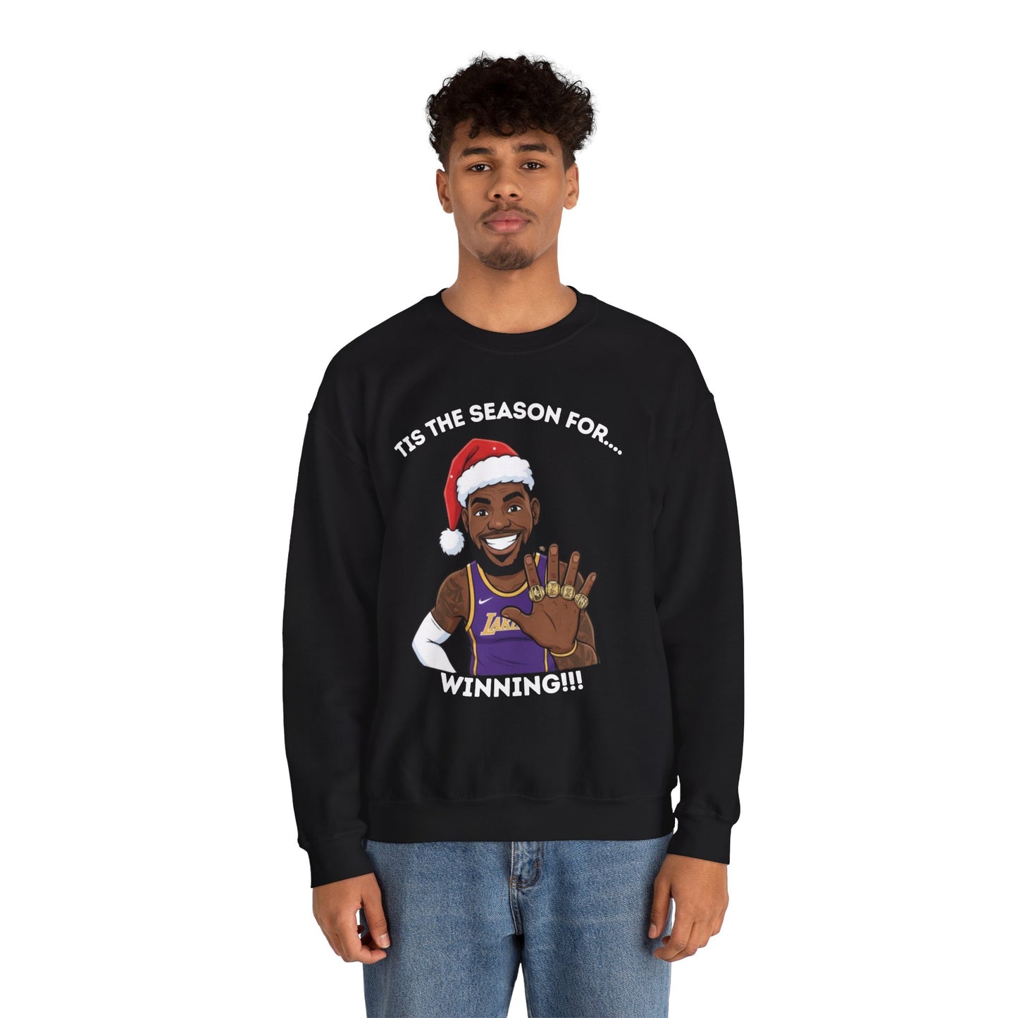 Lebron James Winning Ugly Christmas Sweatshirt