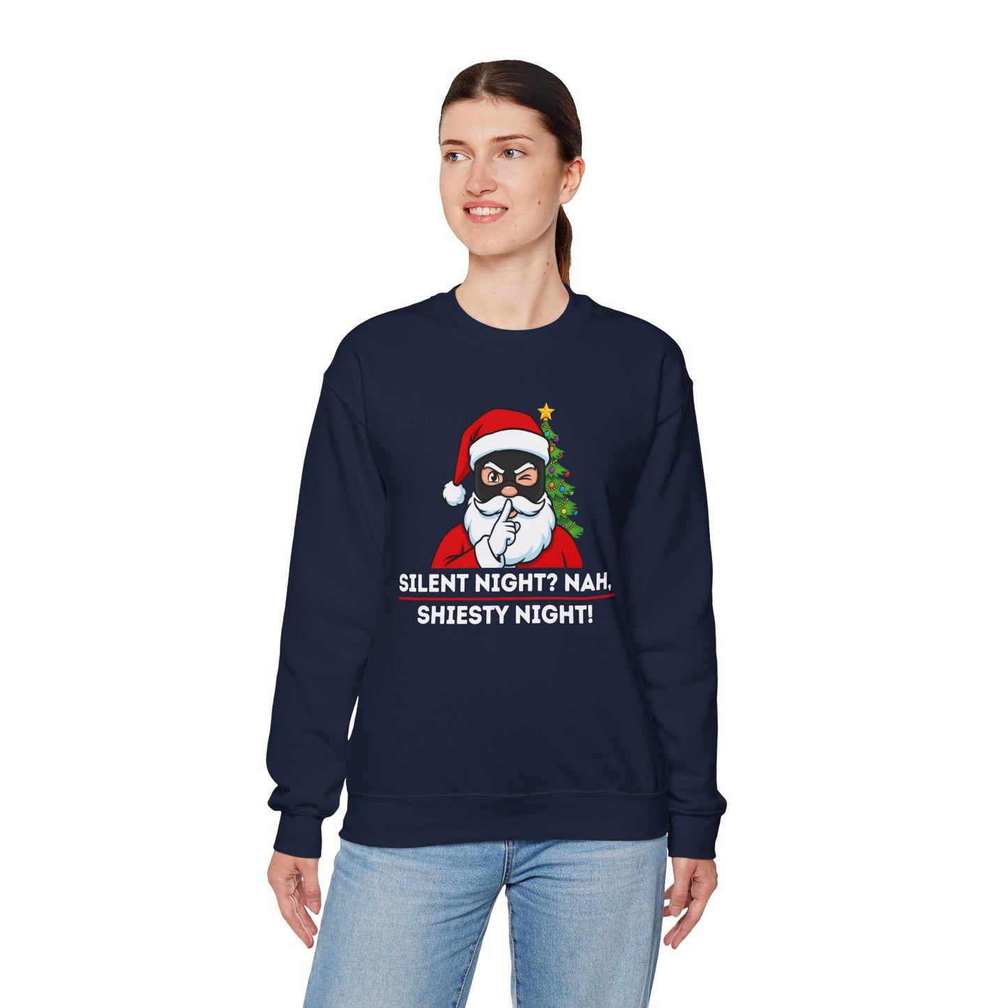 Shiesty Night (Light Tone) Unisex Ugly Christmas Sweatshirt