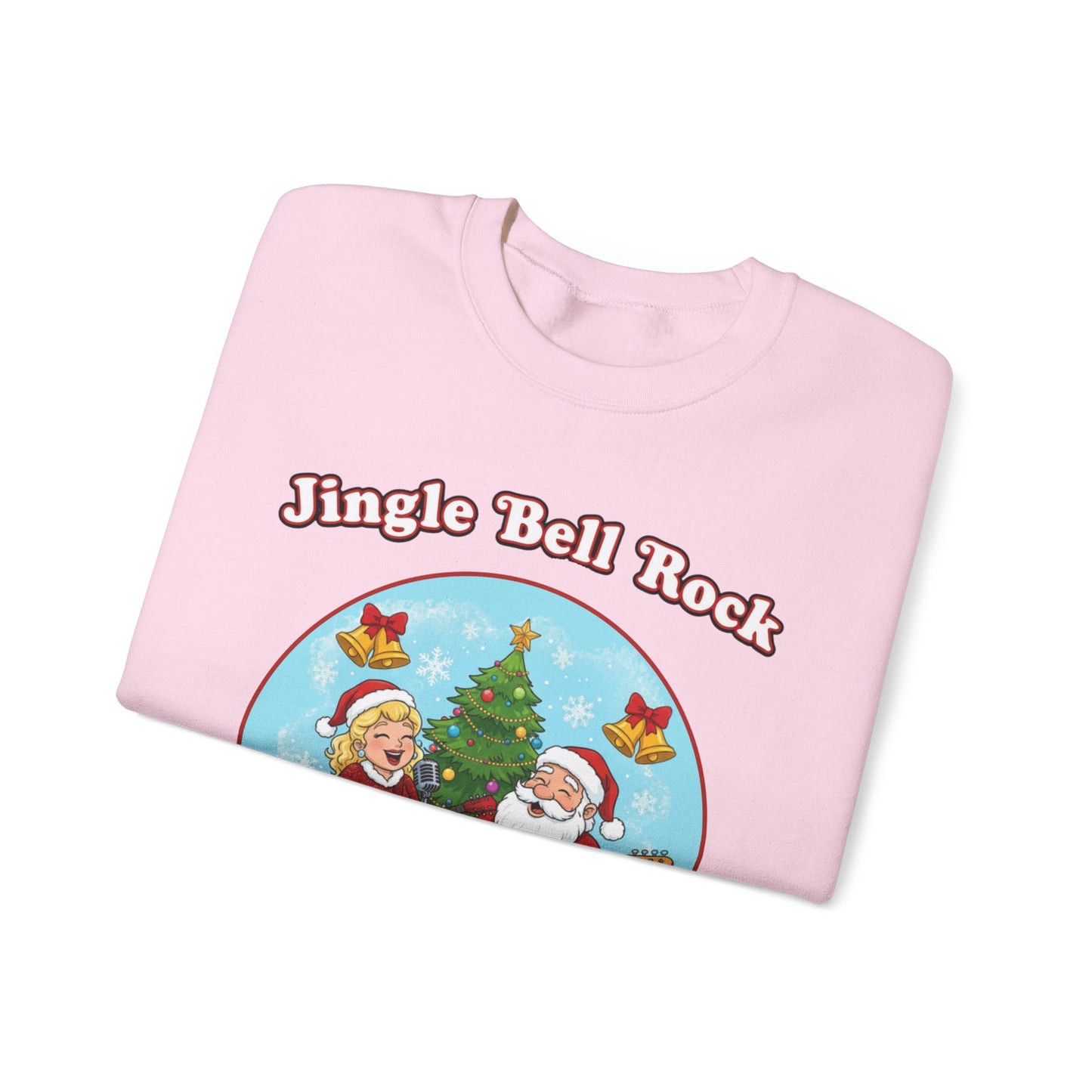 Jingle Bell Rock (Light Tone) Unisex Ugly Christmas Sweatshirt