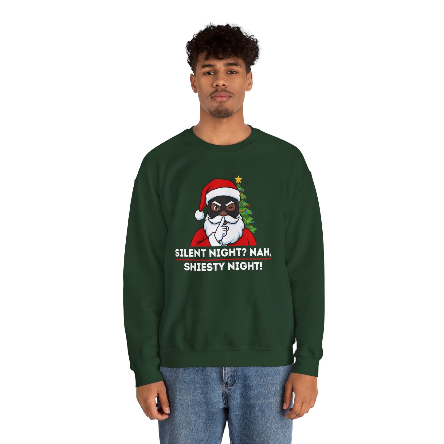 Shiesty Night (Dark Tone) Unisex Ugly Christmas Sweatshirt