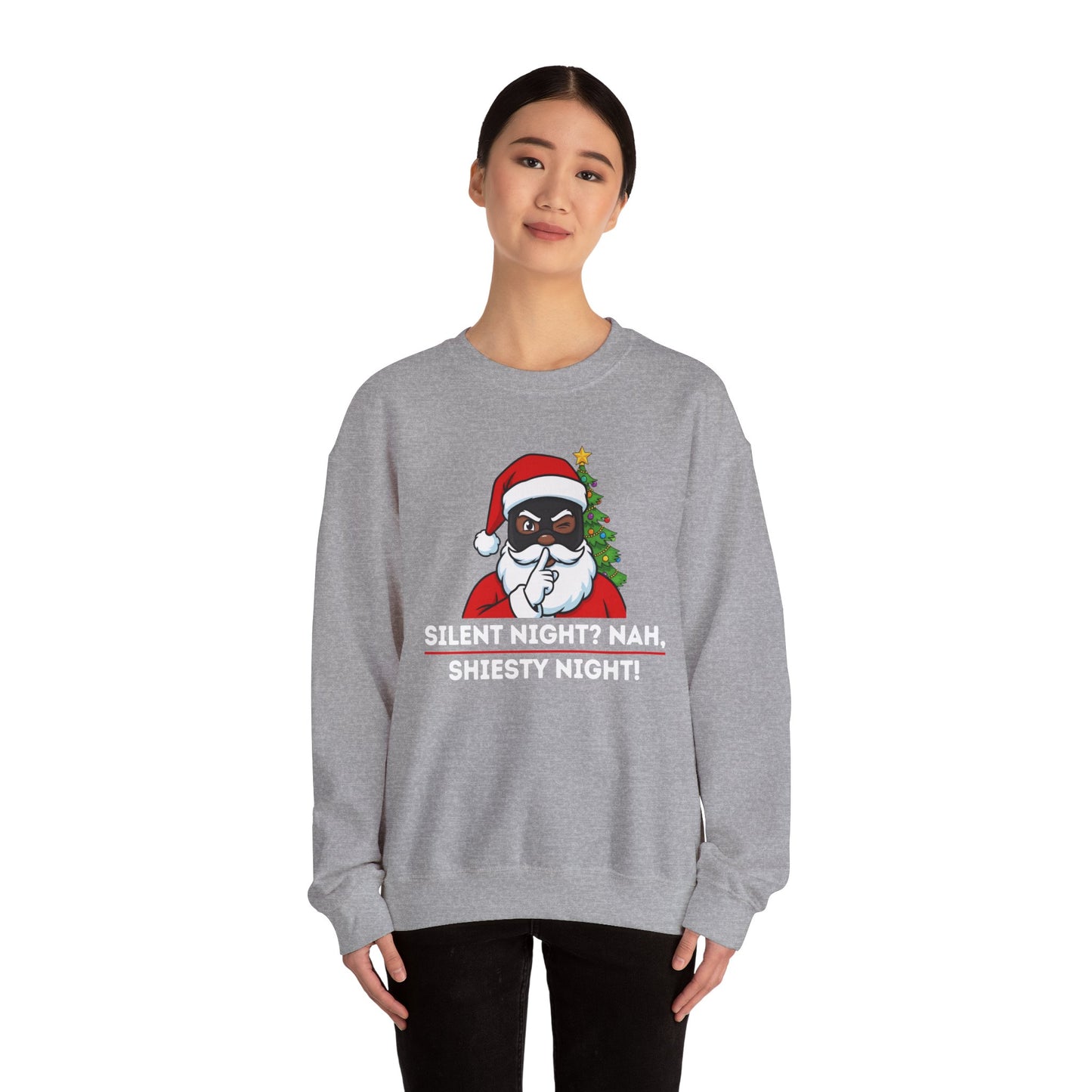 Shiesty Night (Dark Tone) Unisex Ugly Christmas Sweatshirt