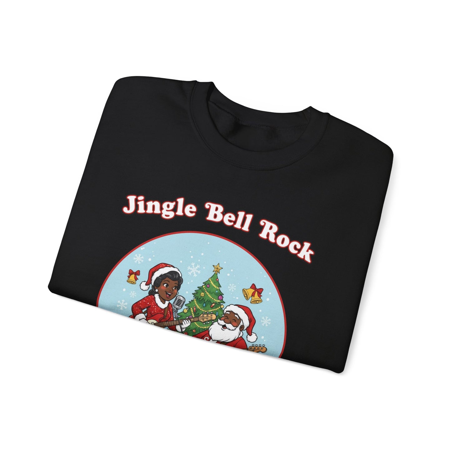 Jingle Bell Rock (Dark Tone) Unisex Ugly Christmas Sweatshirt