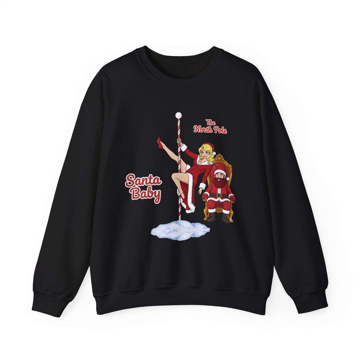 Santa Baby (Light Tone) Unisex Ugly Christmas Sweatshirt