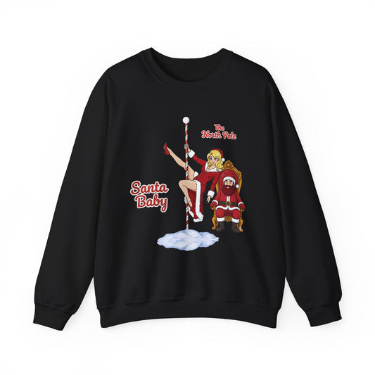 Santa Baby (Light Tone) Unisex Ugly Christmas Sweatshirt