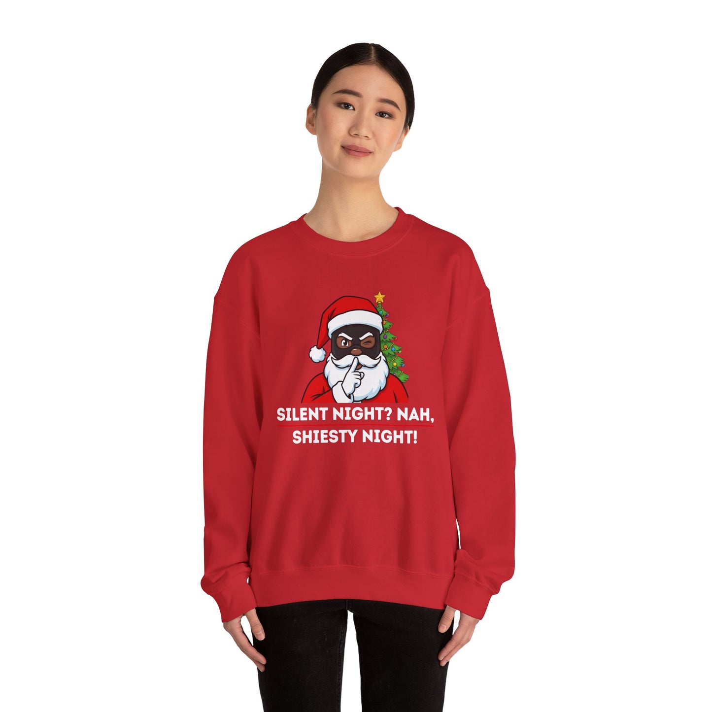 Shiesty Night (Dark Tone) Unisex Ugly Christmas Sweatshirt
