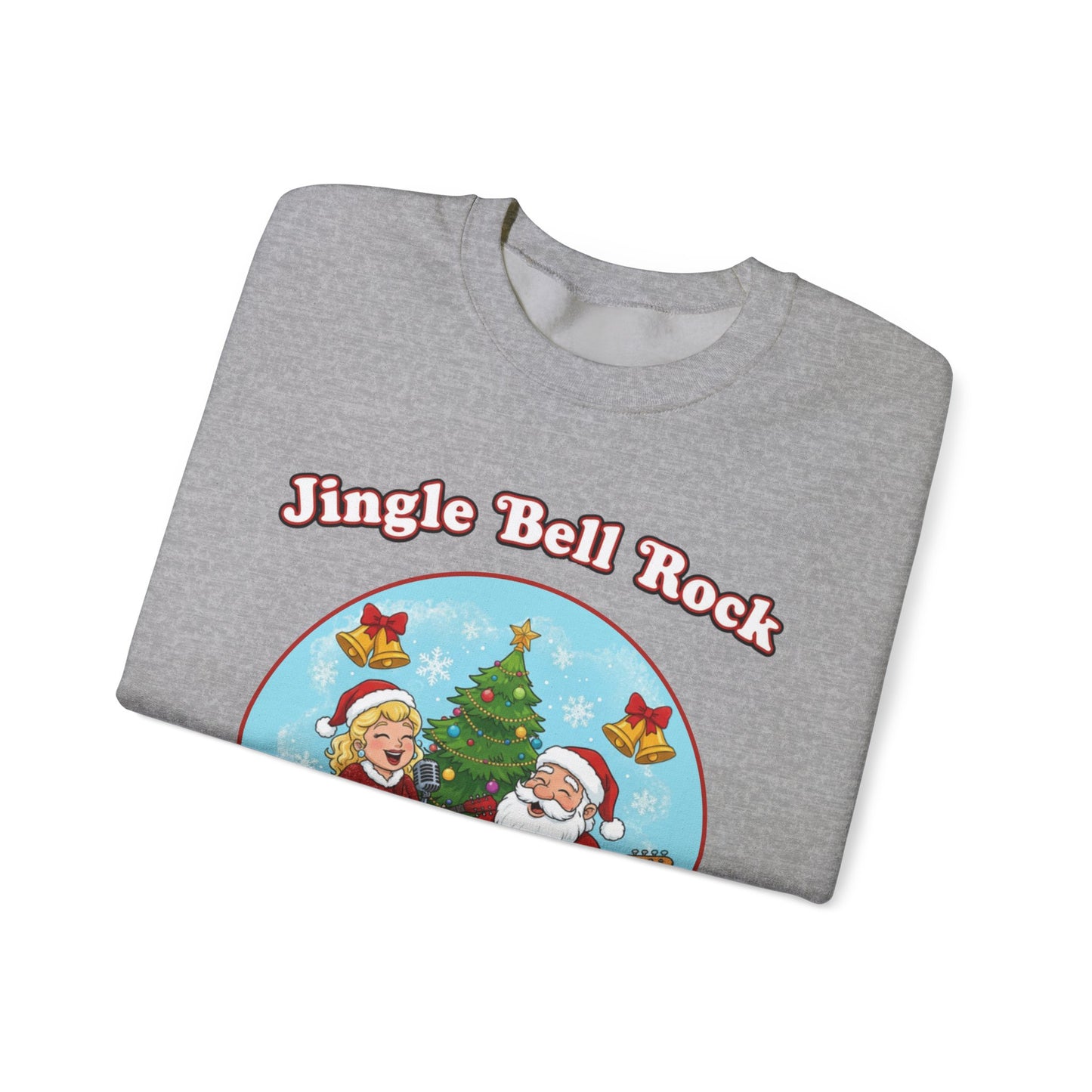 Jingle Bell Rock (Light Tone) Unisex Ugly Christmas Sweatshirt