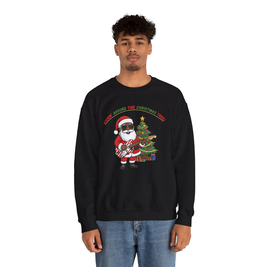 Rocking Around (Dark Tone) Unisex Ugly Christmas Sweatshirt