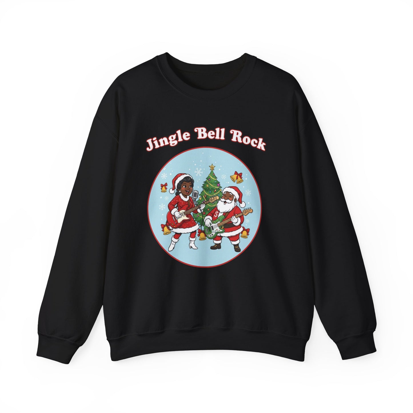 Jingle Bell Rock (Dark Tone) Unisex Ugly Christmas Sweatshirt