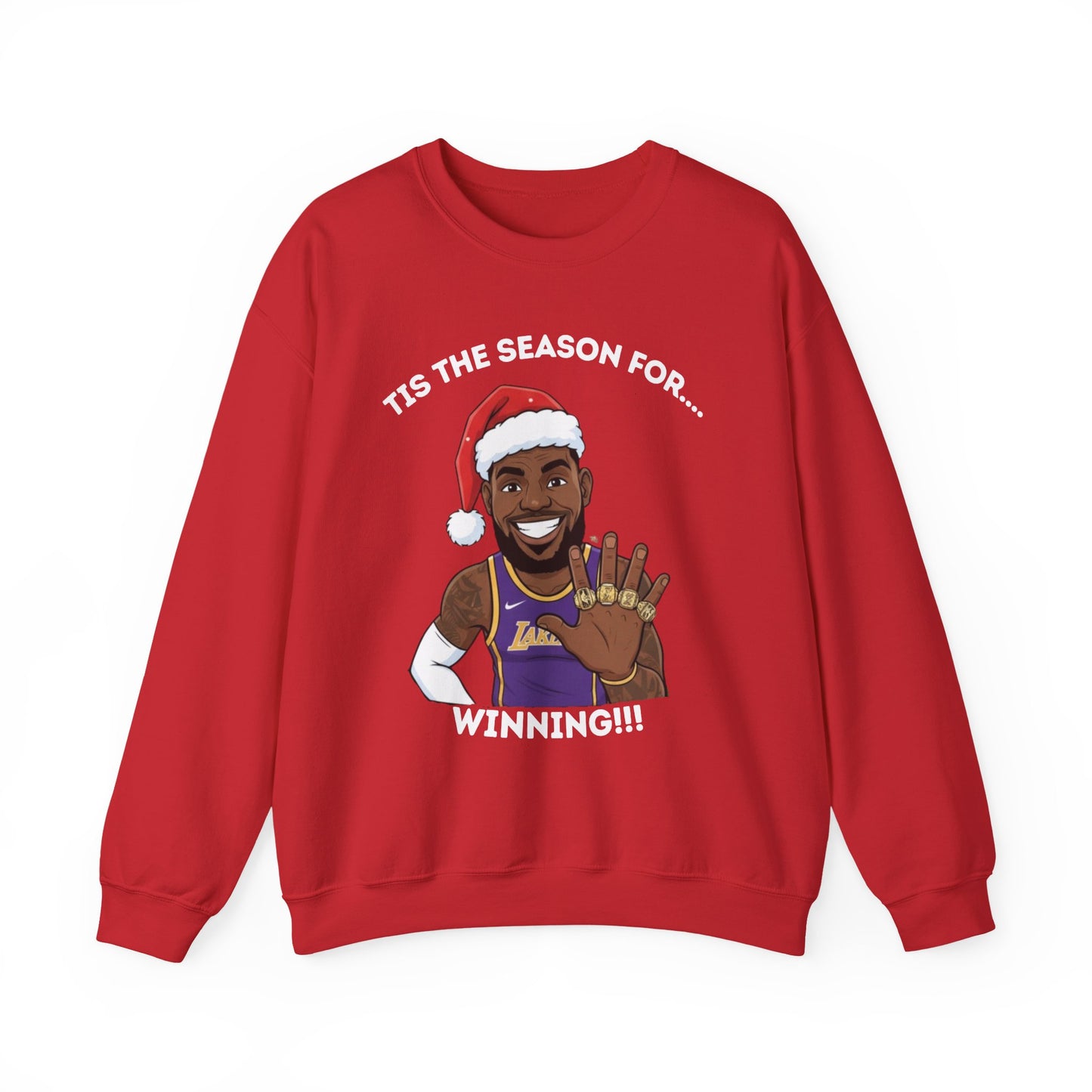 Lebron James Winning Ugly Christmas Sweatshirt