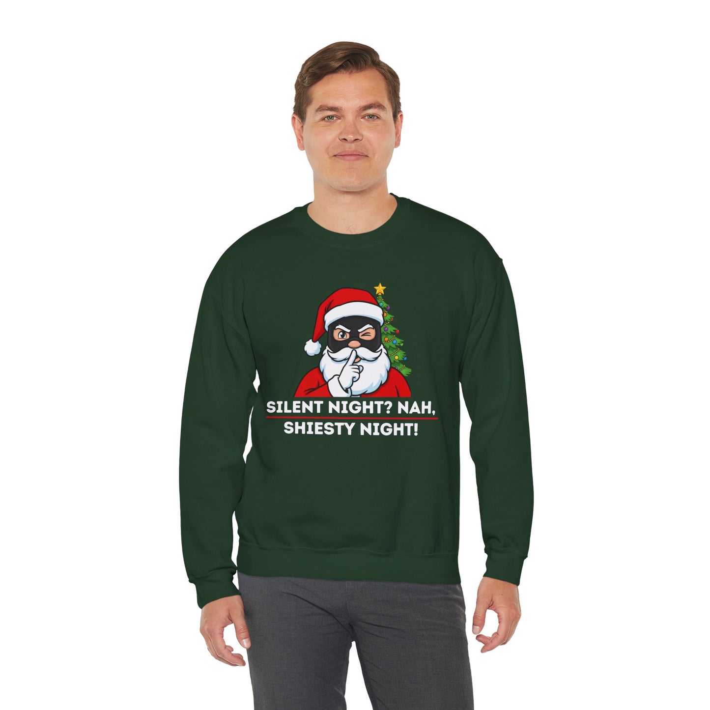 Shiesty Night (Light Tone) Unisex Ugly Christmas Sweatshirt