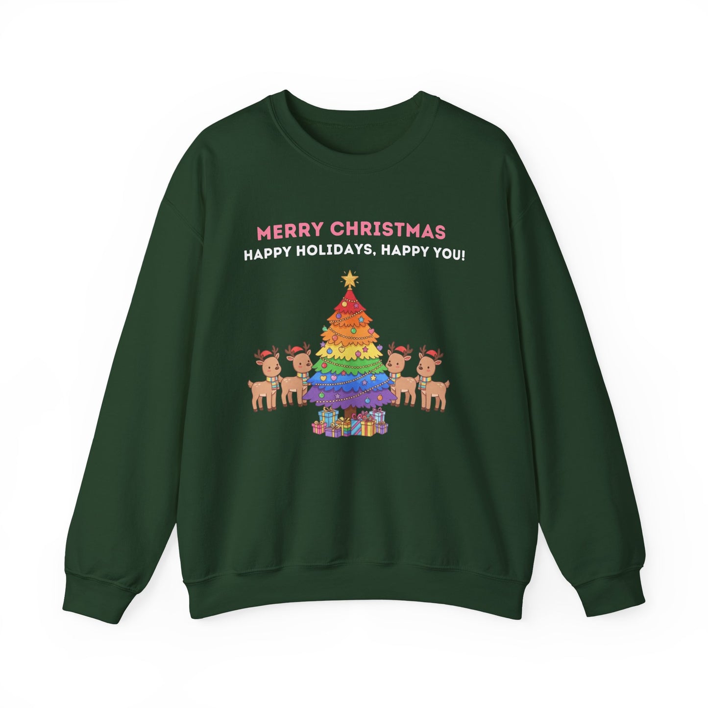 LGBTQ+ Pride Unisex Ugly Christmas Sweatshirt