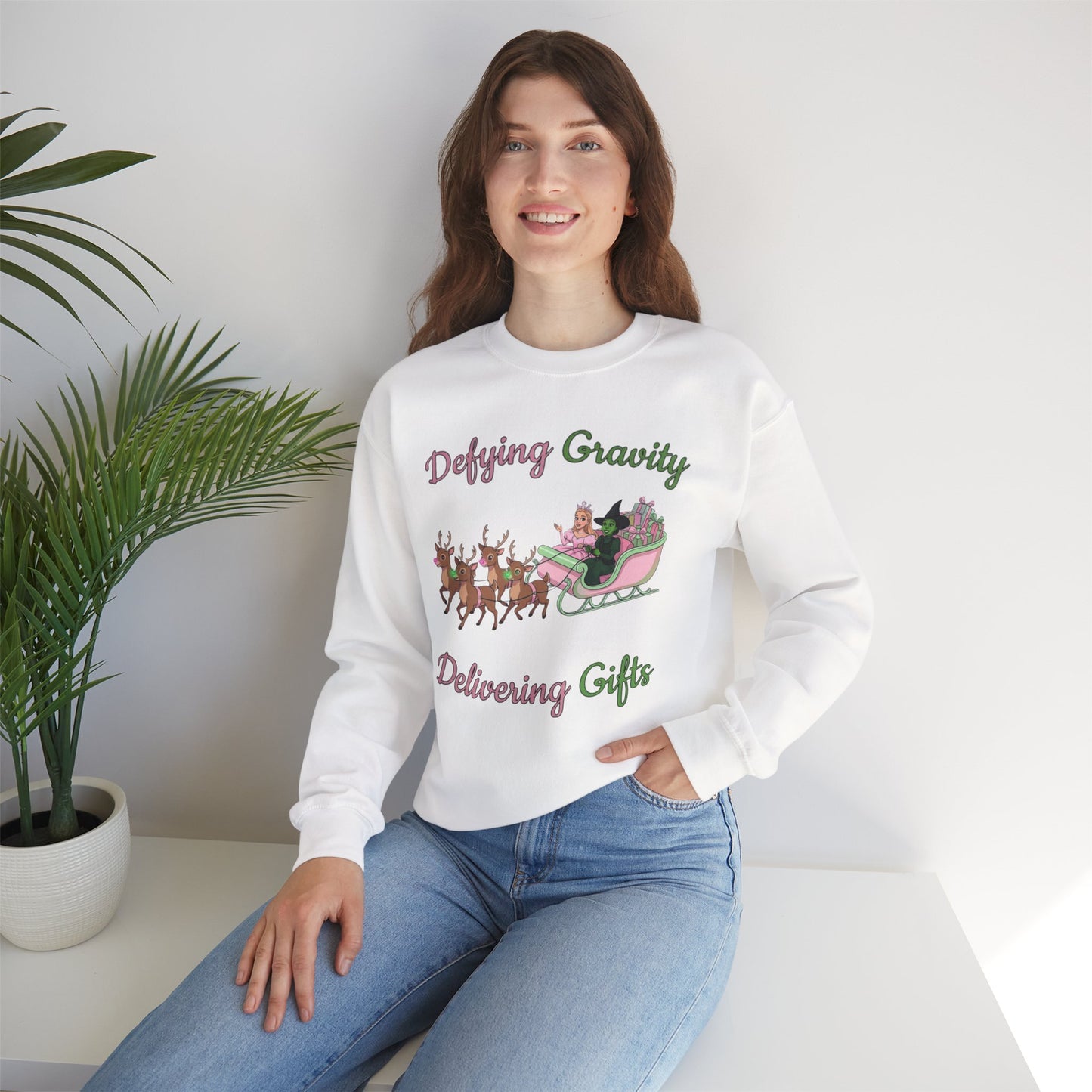 Defying Gravity Wicked Ugly Christmas Sweatshirt