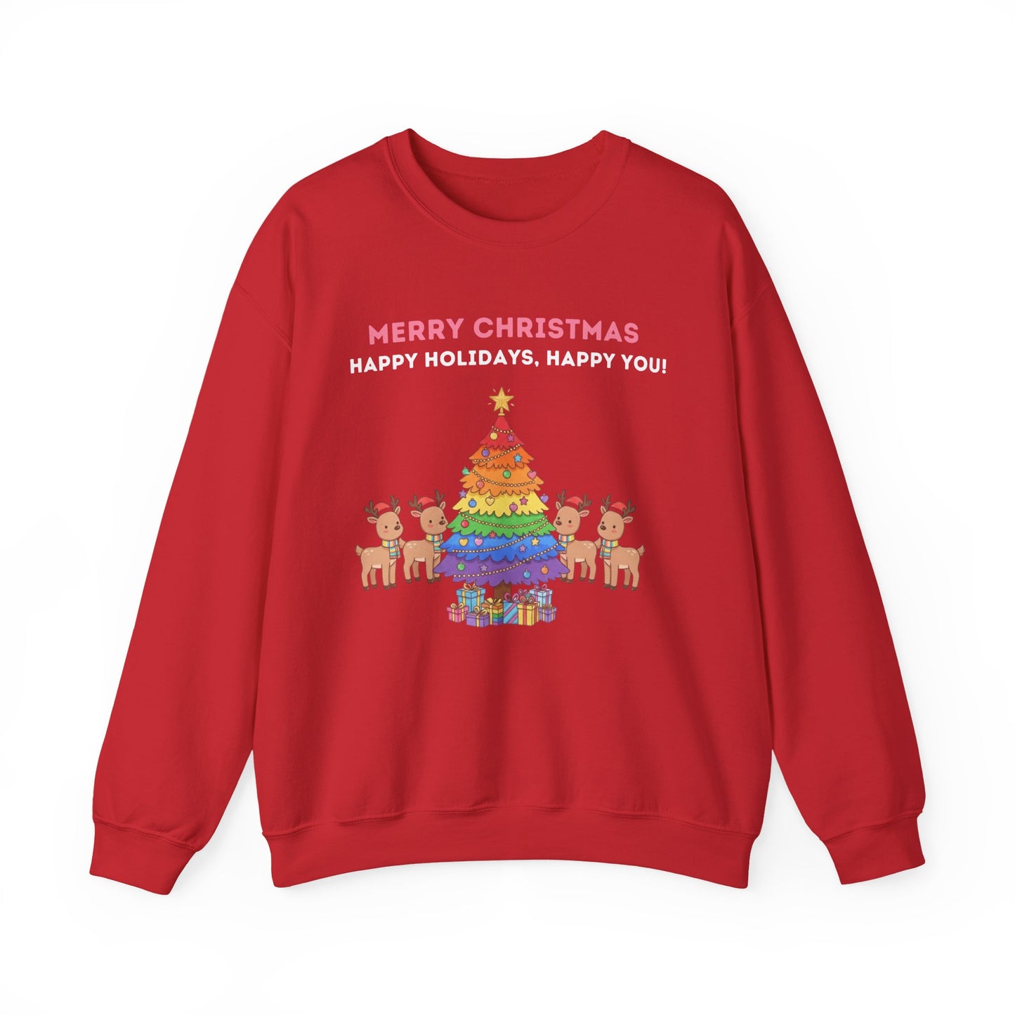 LGBTQ+ Pride Unisex Ugly Christmas Sweatshirt