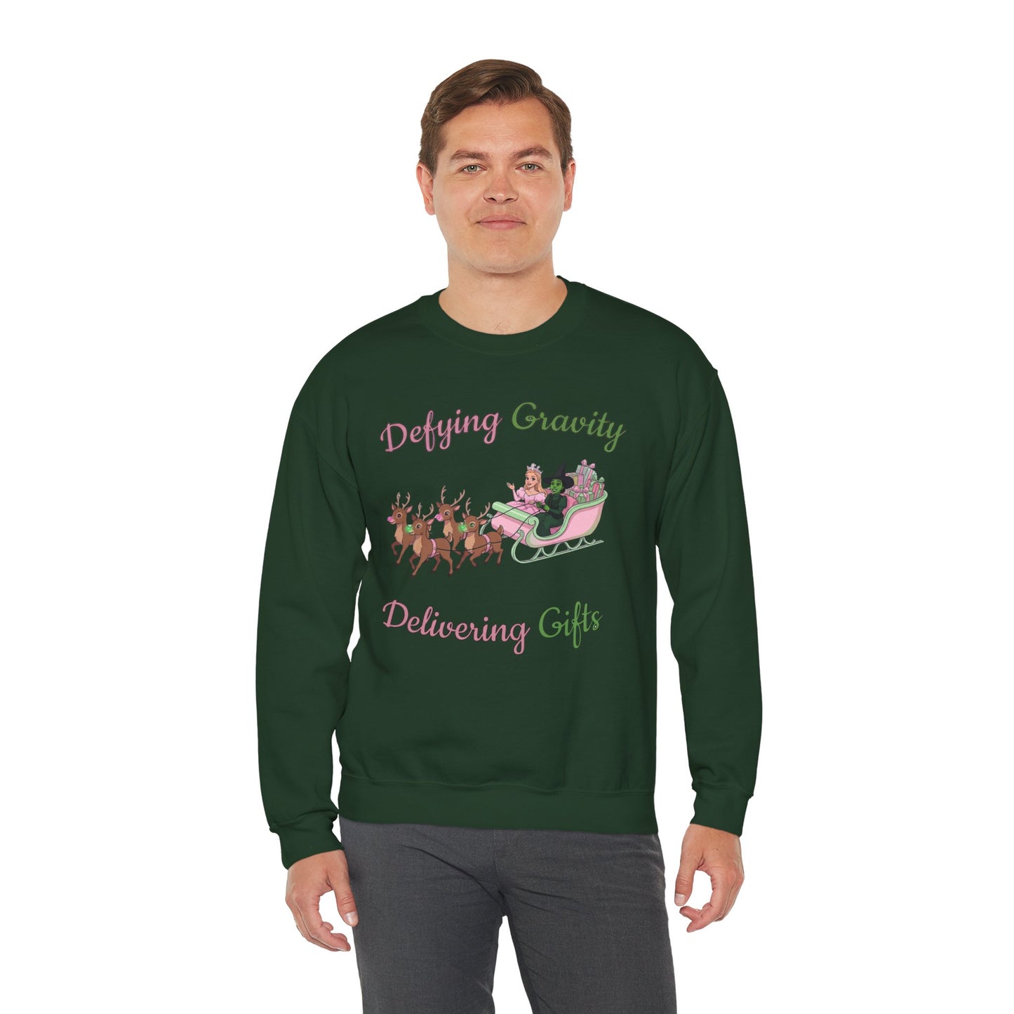 Defying Gravity Wicked Ugly Christmas Sweatshirt