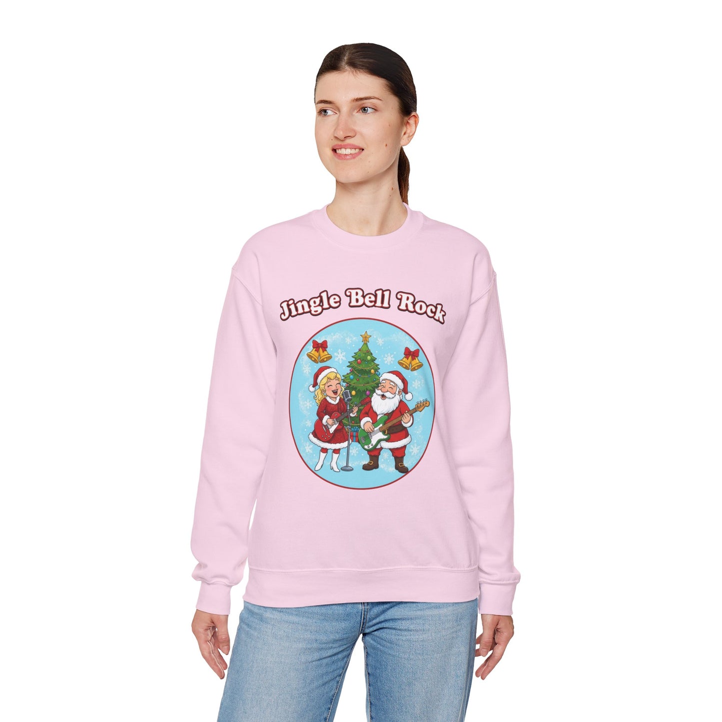 Jingle Bell Rock (Light Tone) Unisex Ugly Christmas Sweatshirt
