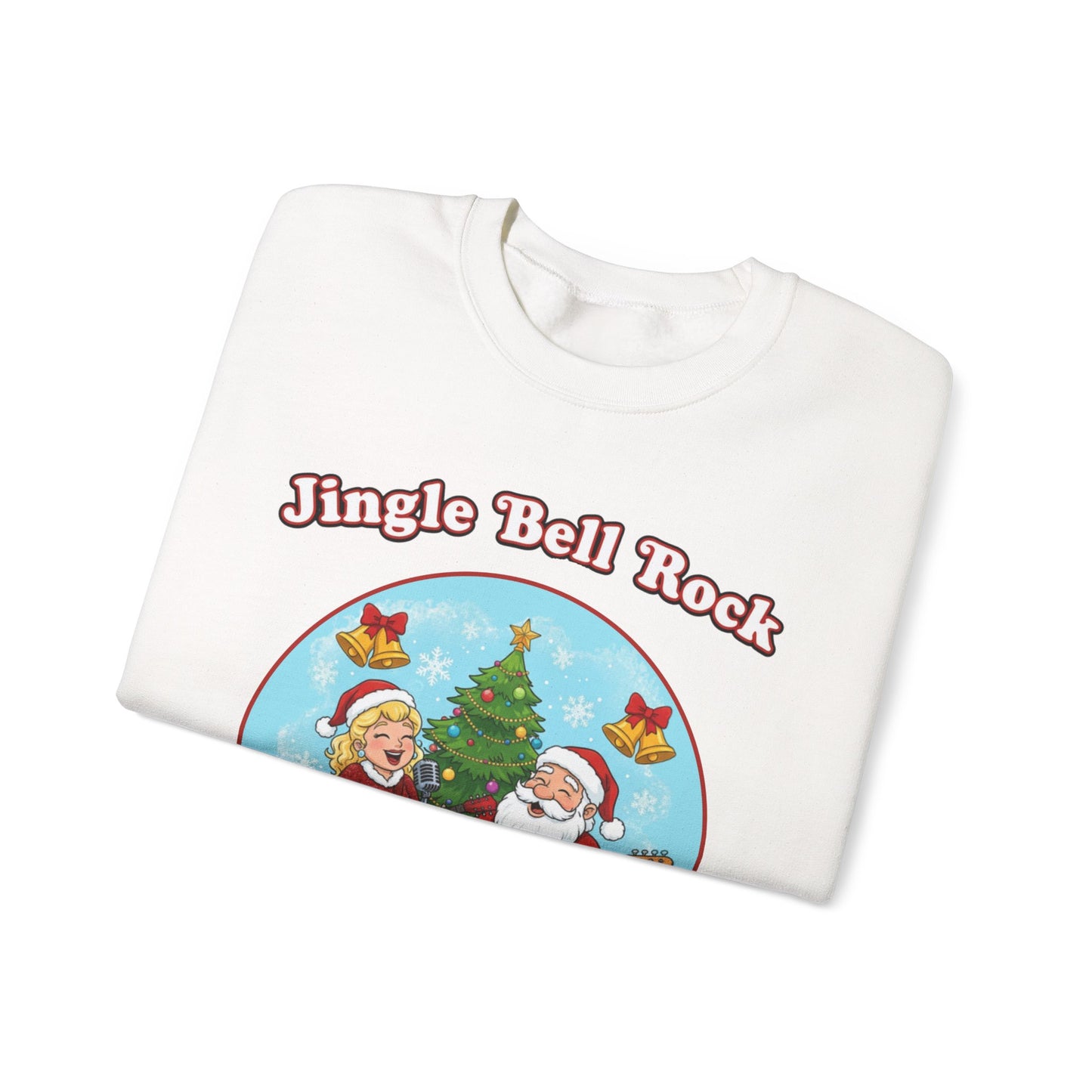 Jingle Bell Rock (Light Tone) Unisex Ugly Christmas Sweatshirt