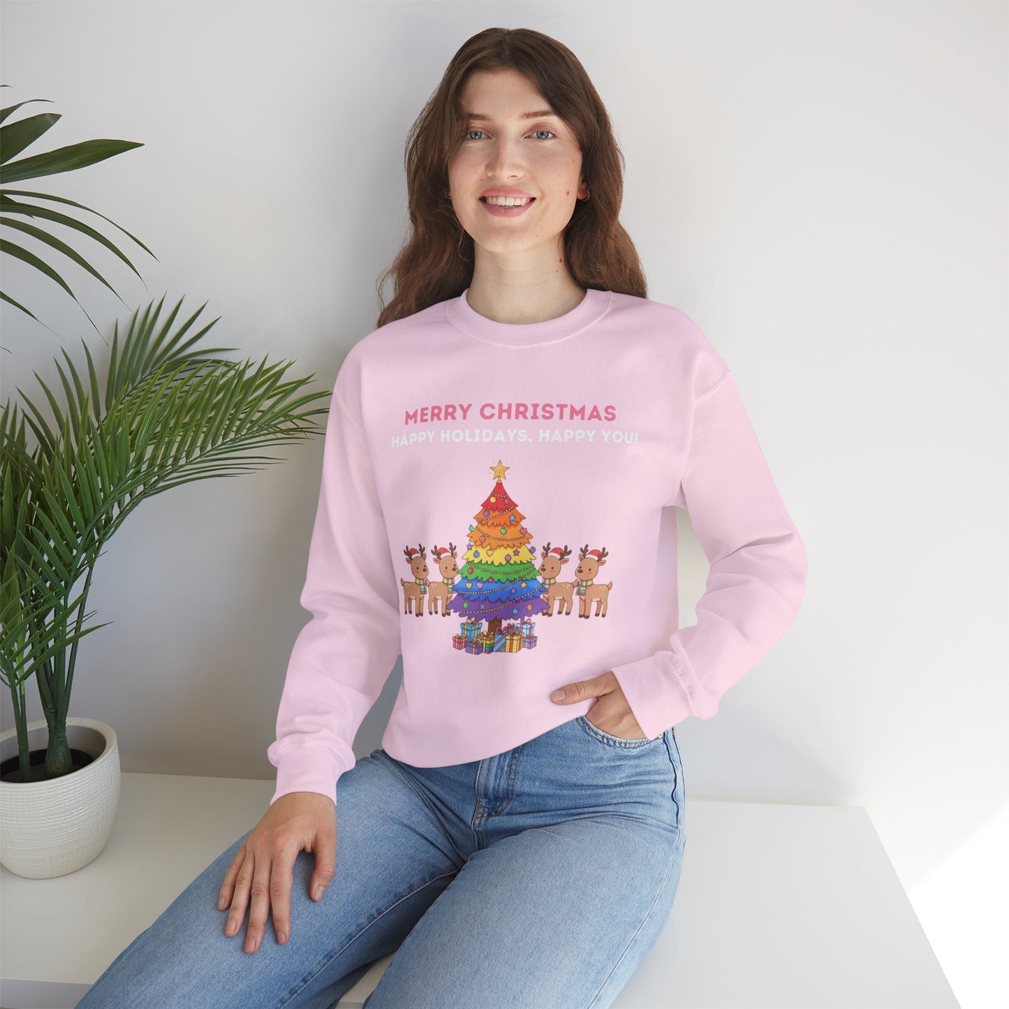 LGBTQ+ Pride Unisex Ugly Christmas Sweatshirt