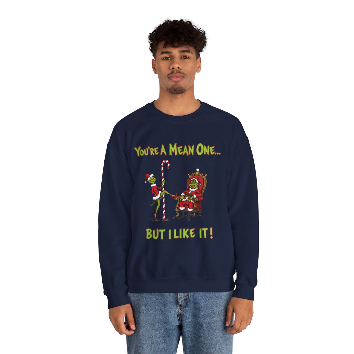 Grinch Inspired Unisex Ugly Christmas Sweatshirt